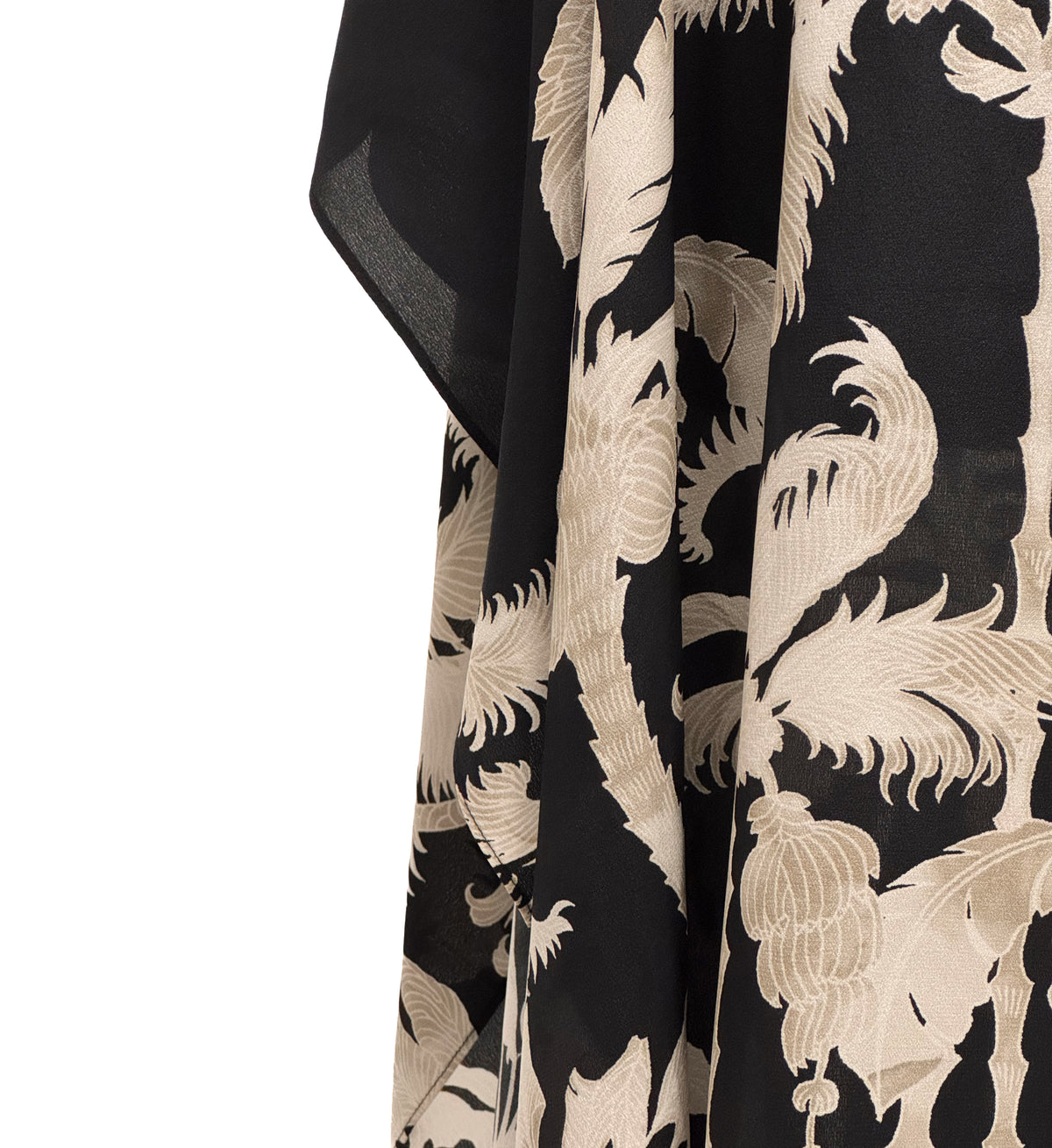 DREWY SILK BLACK PALM