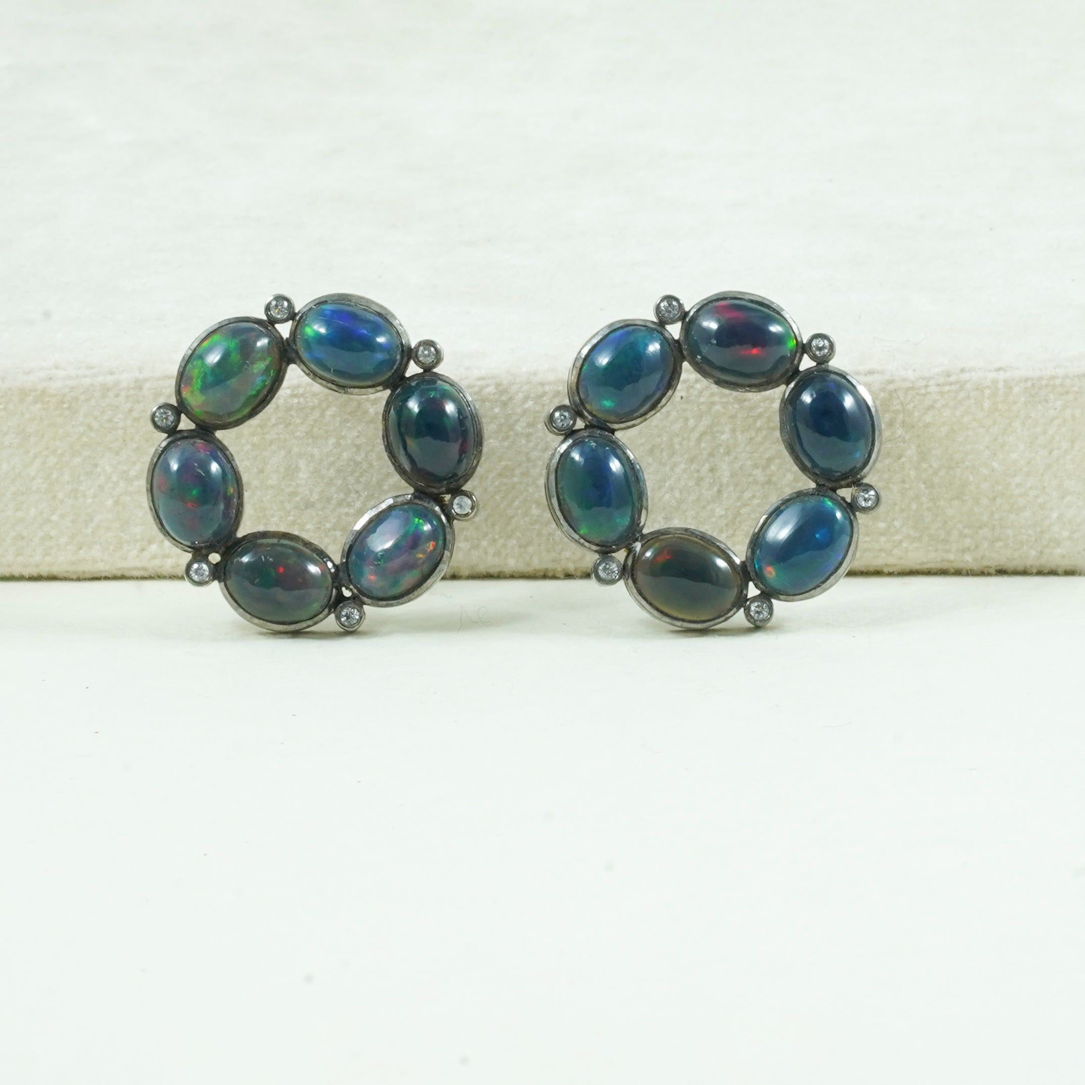 BLACK OPAL HOOPS