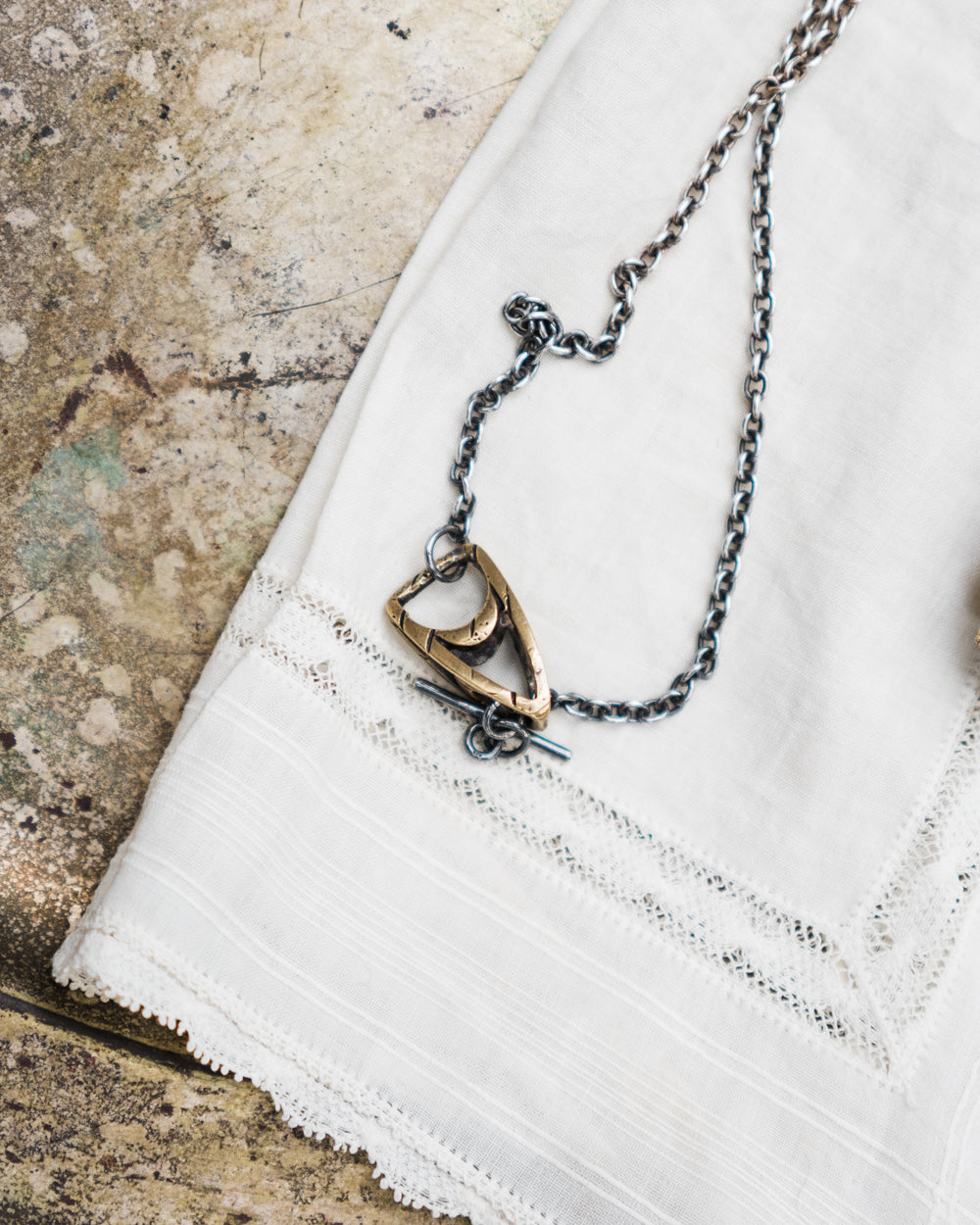 Silver Chain with a Tacet Clasp