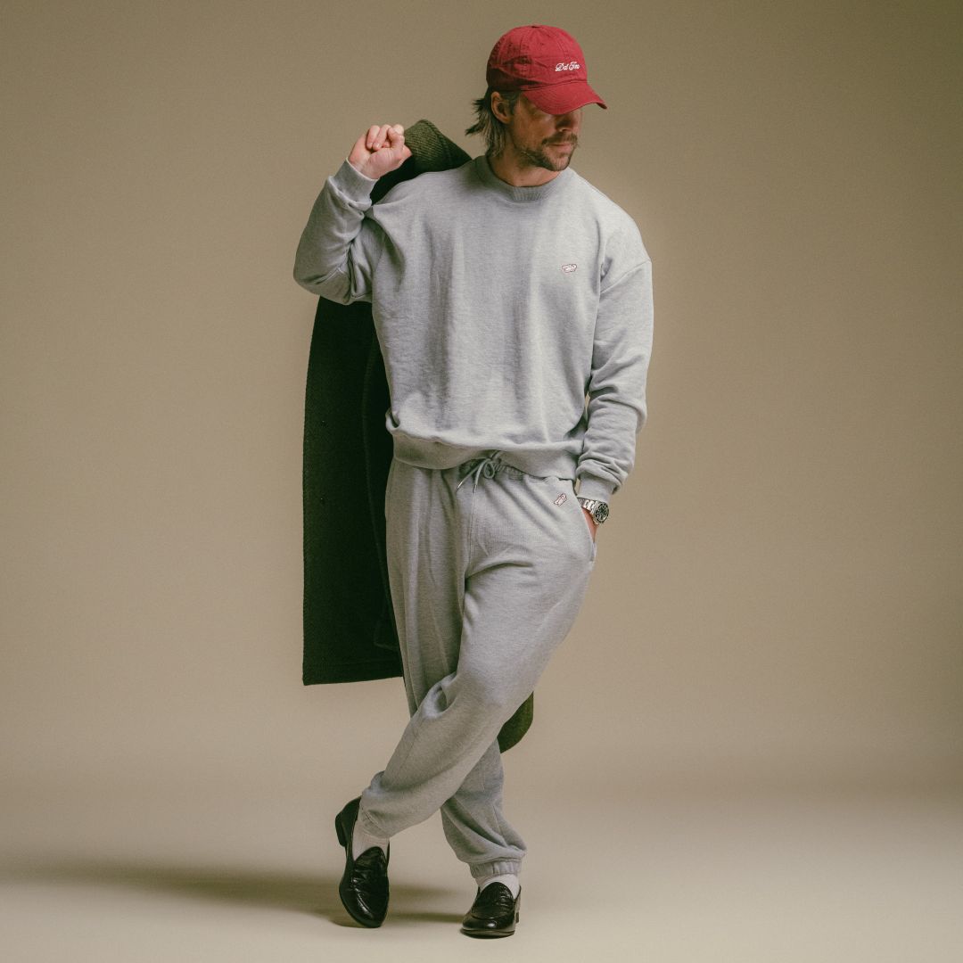 Men's Retro Gym Crewneck Sweatshirt - Heather Grey