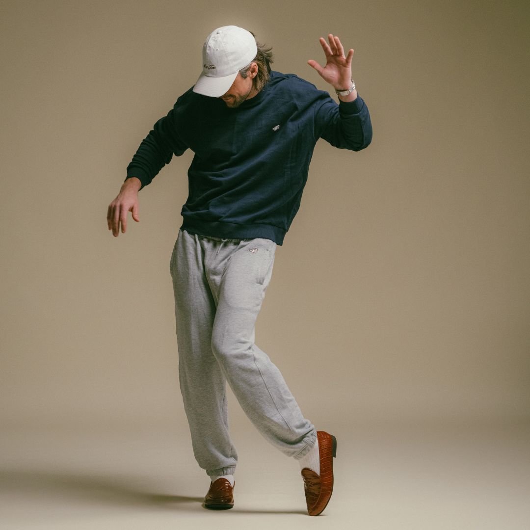 Men's Retro Gym Crewneck Sweatshirt - Navy