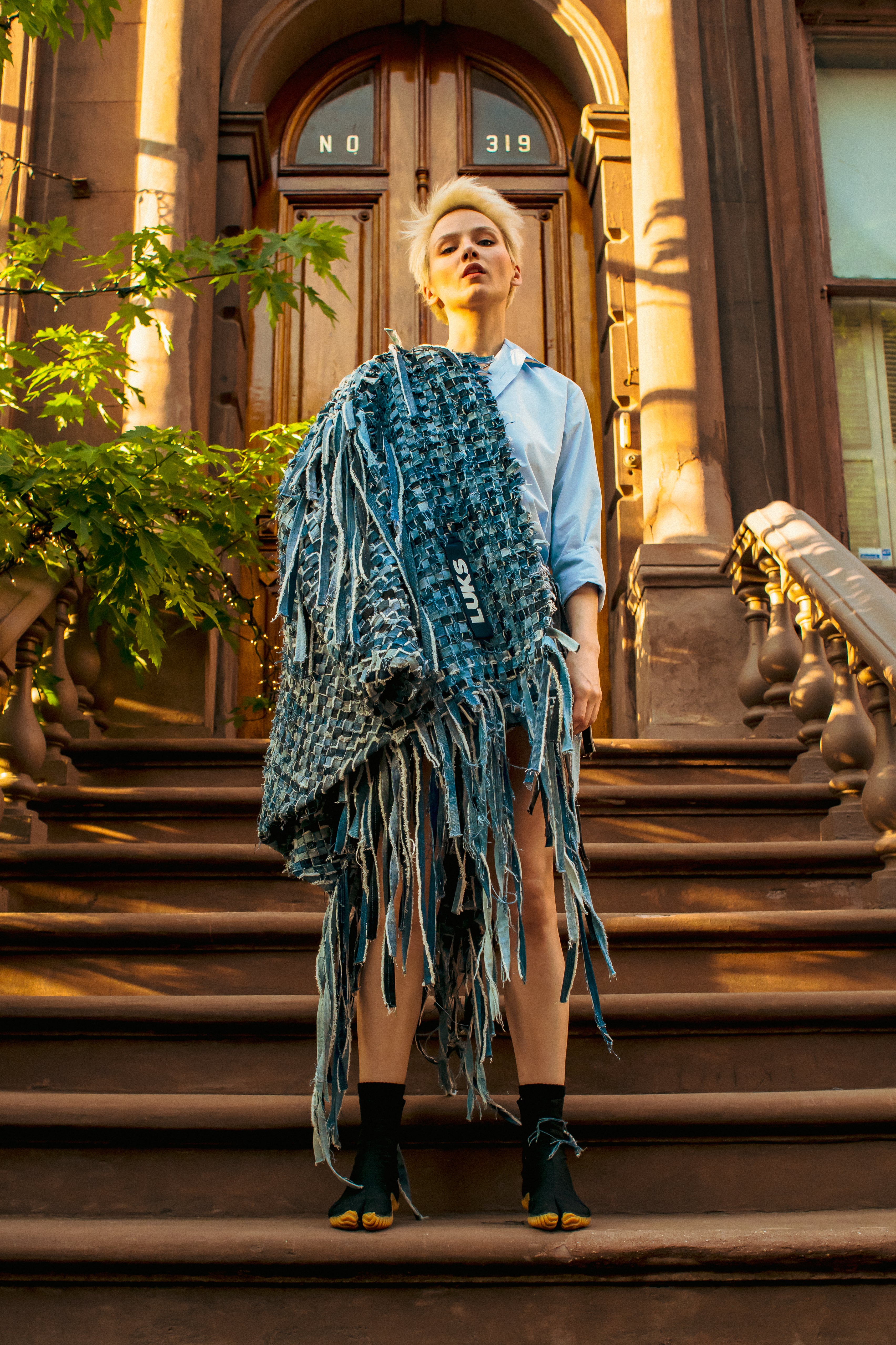 THE DENIM STRIP COAT