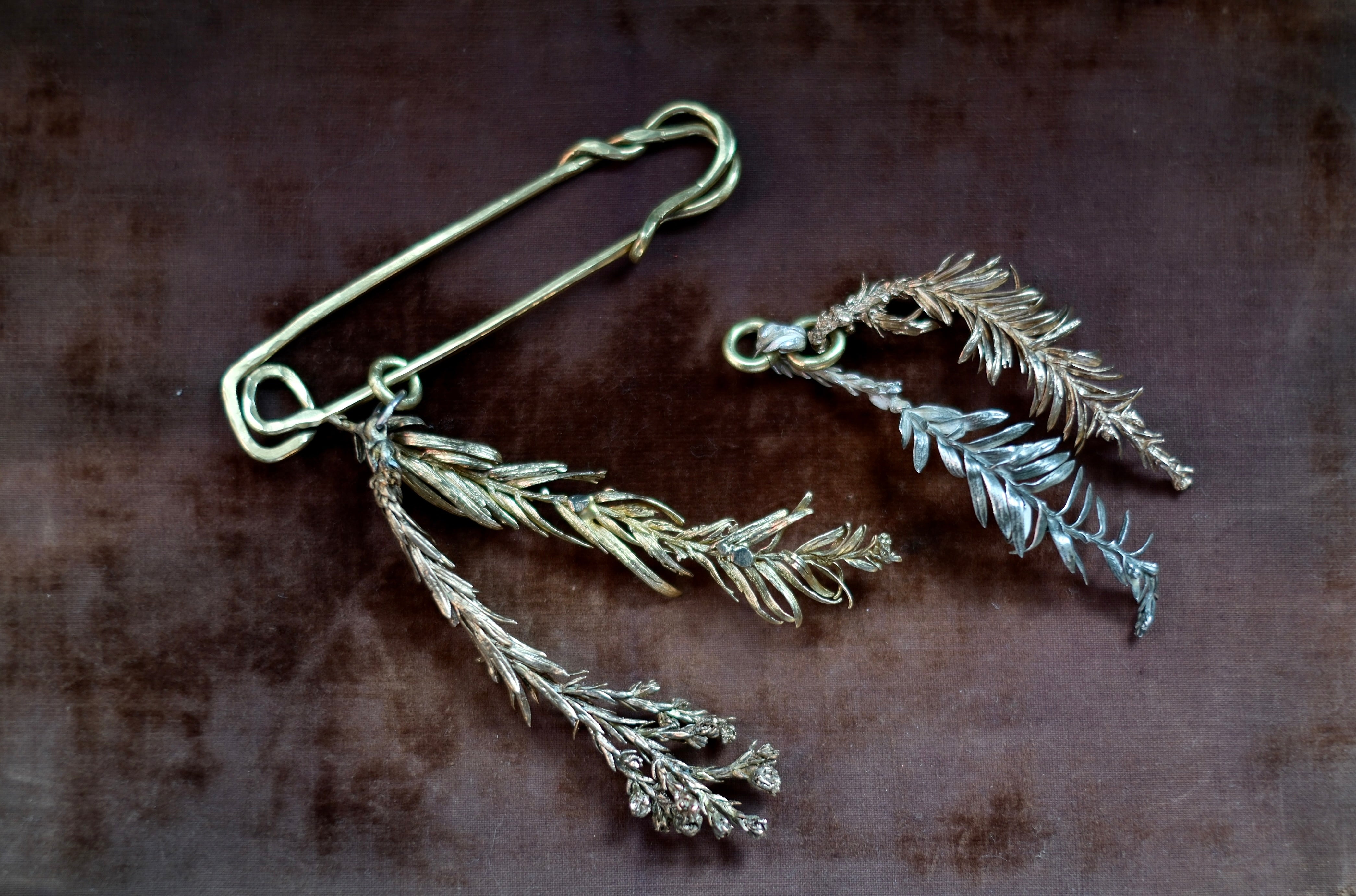 Pine Branches Brooch