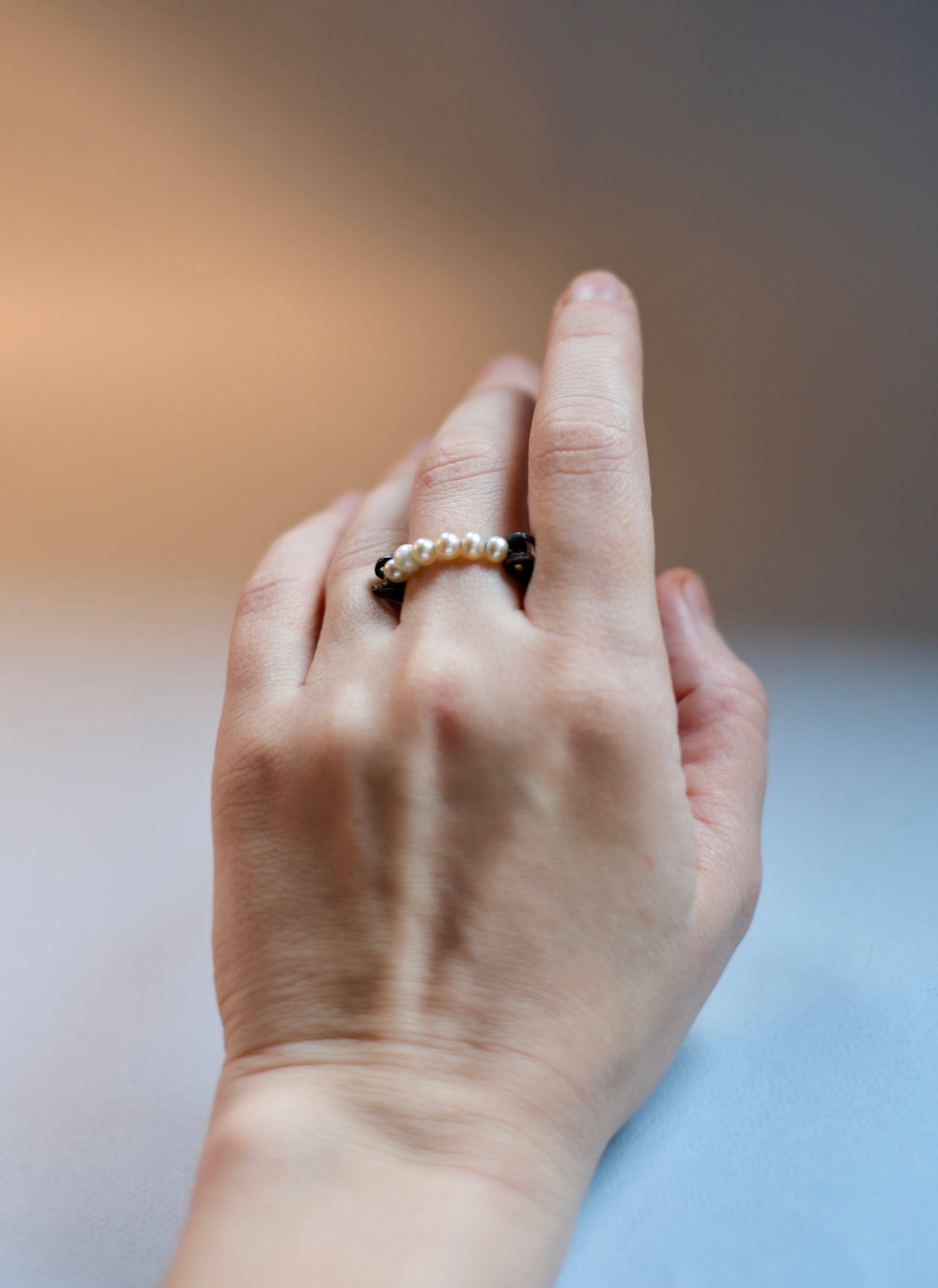 Pearl Line Ring