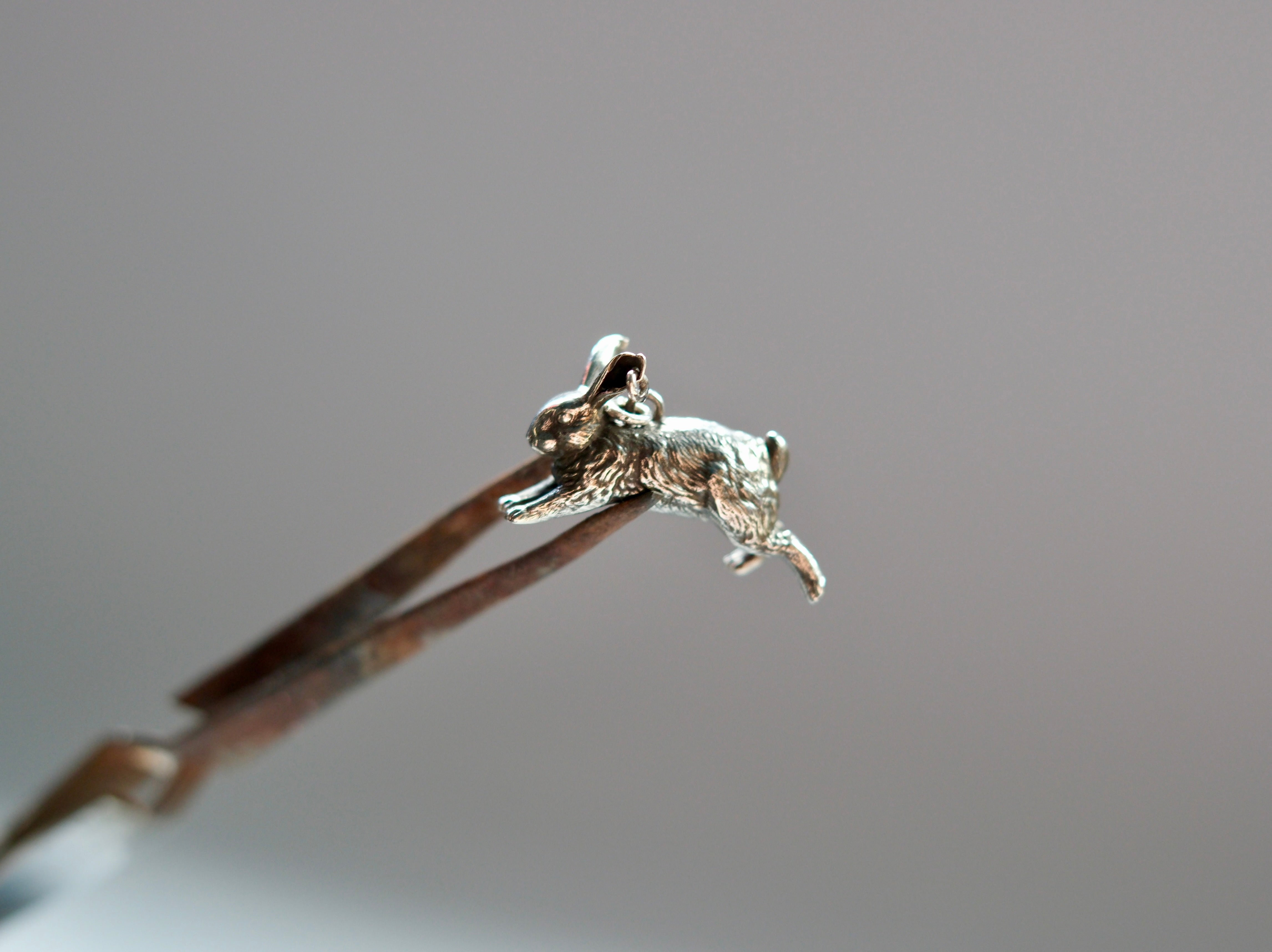 Rabbit Brooch in Brass