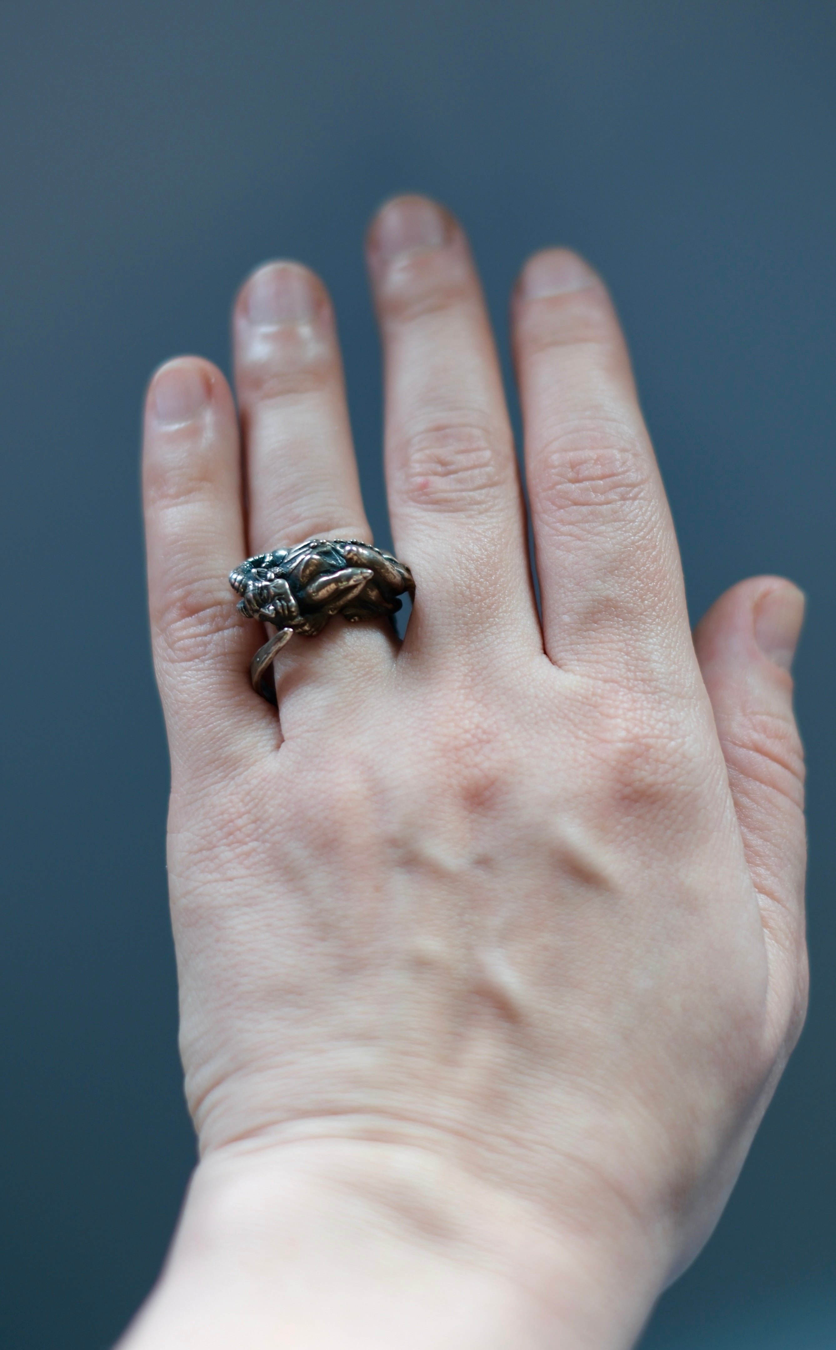 Gargoyle sculpture Ring