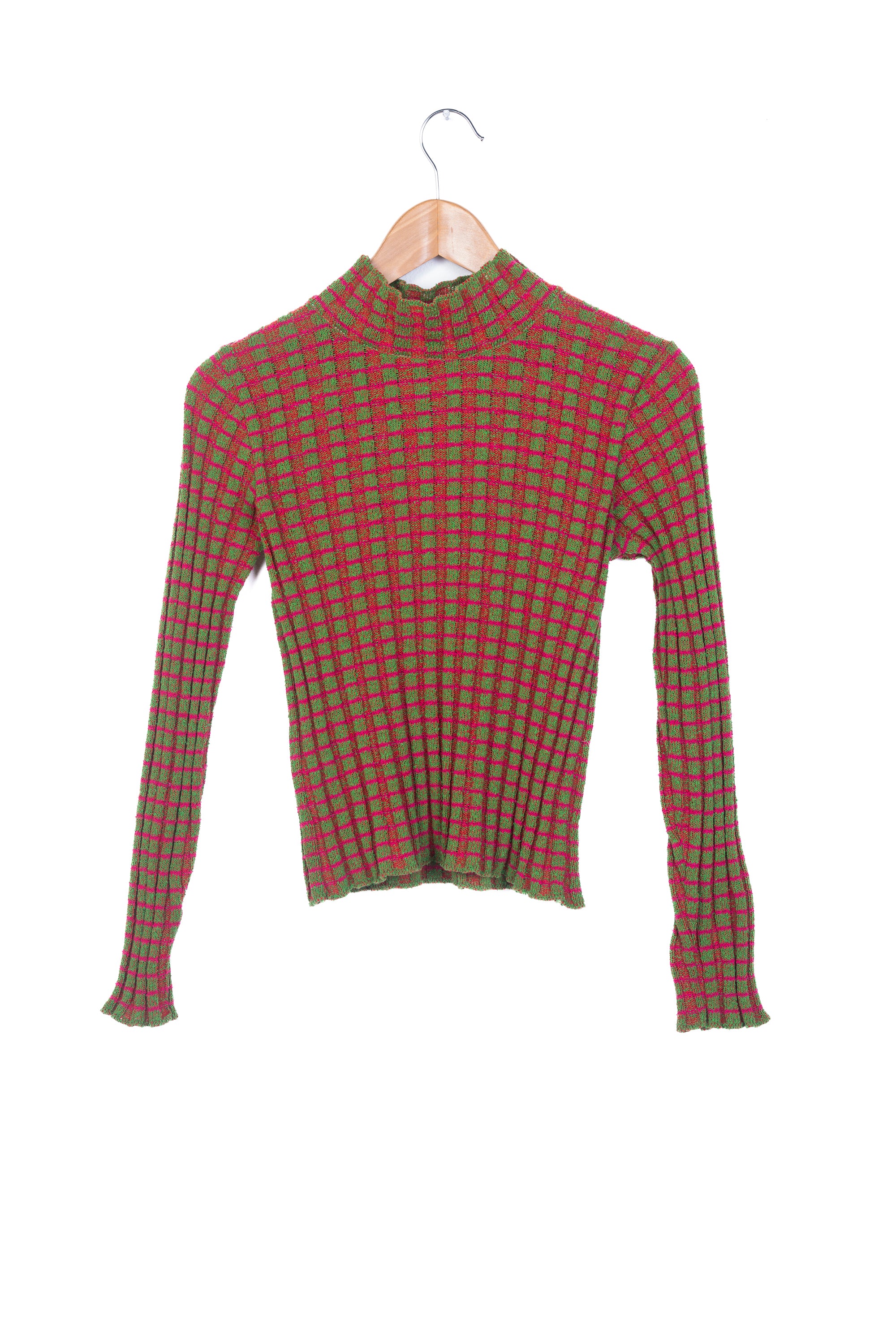 Platted rib Turtleneck Sweater