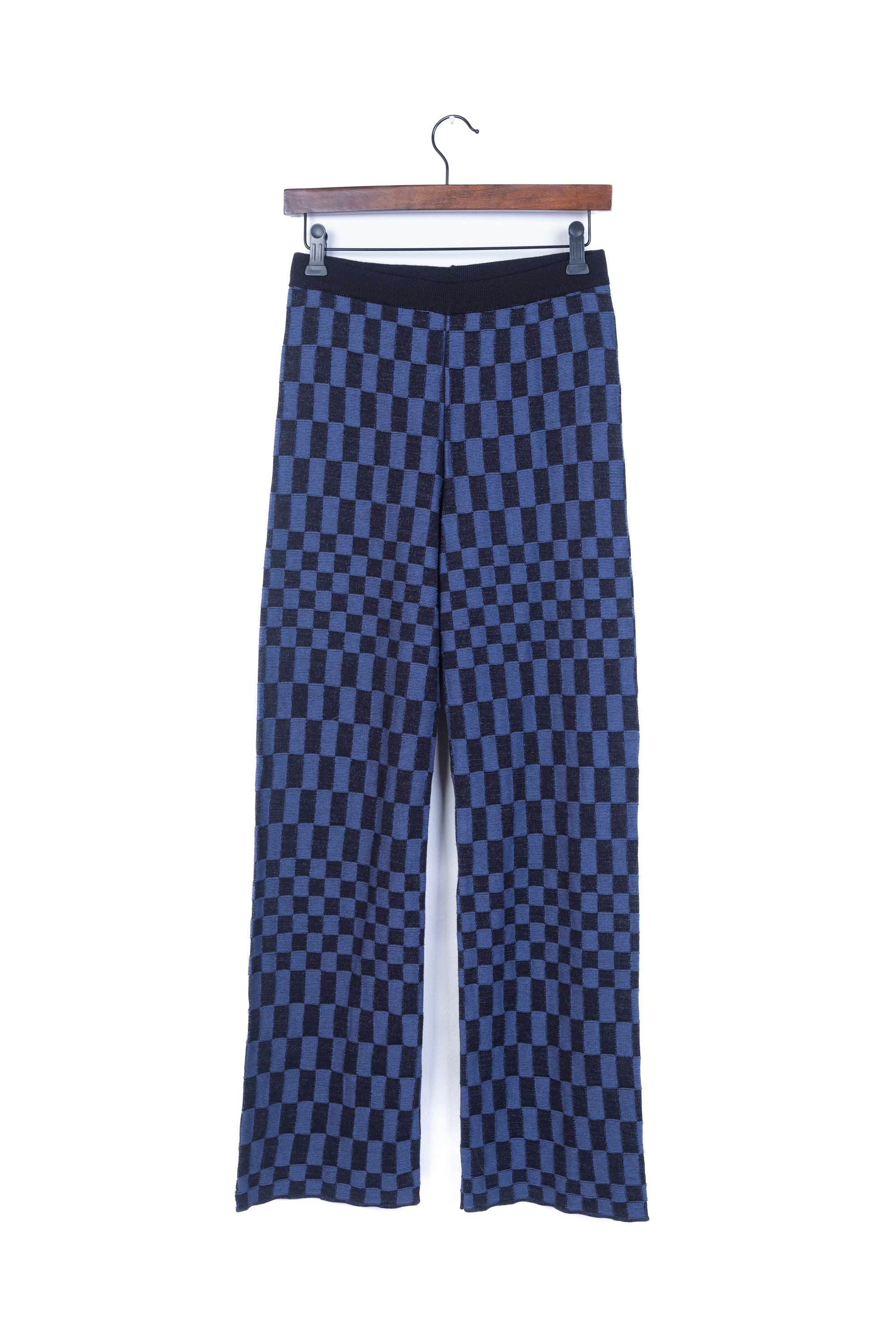 Black and Blue Checkered Pants
