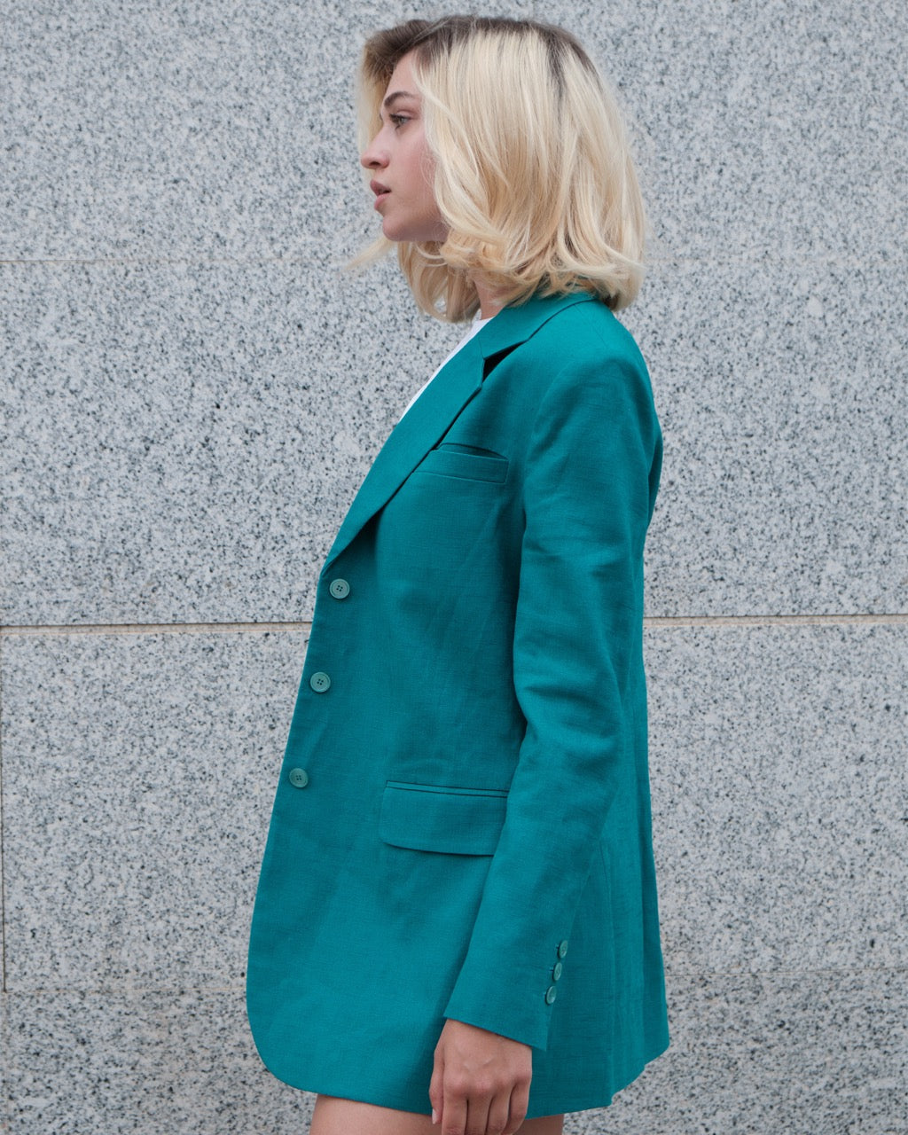 Emerald Jacket Emerald green linen jacket