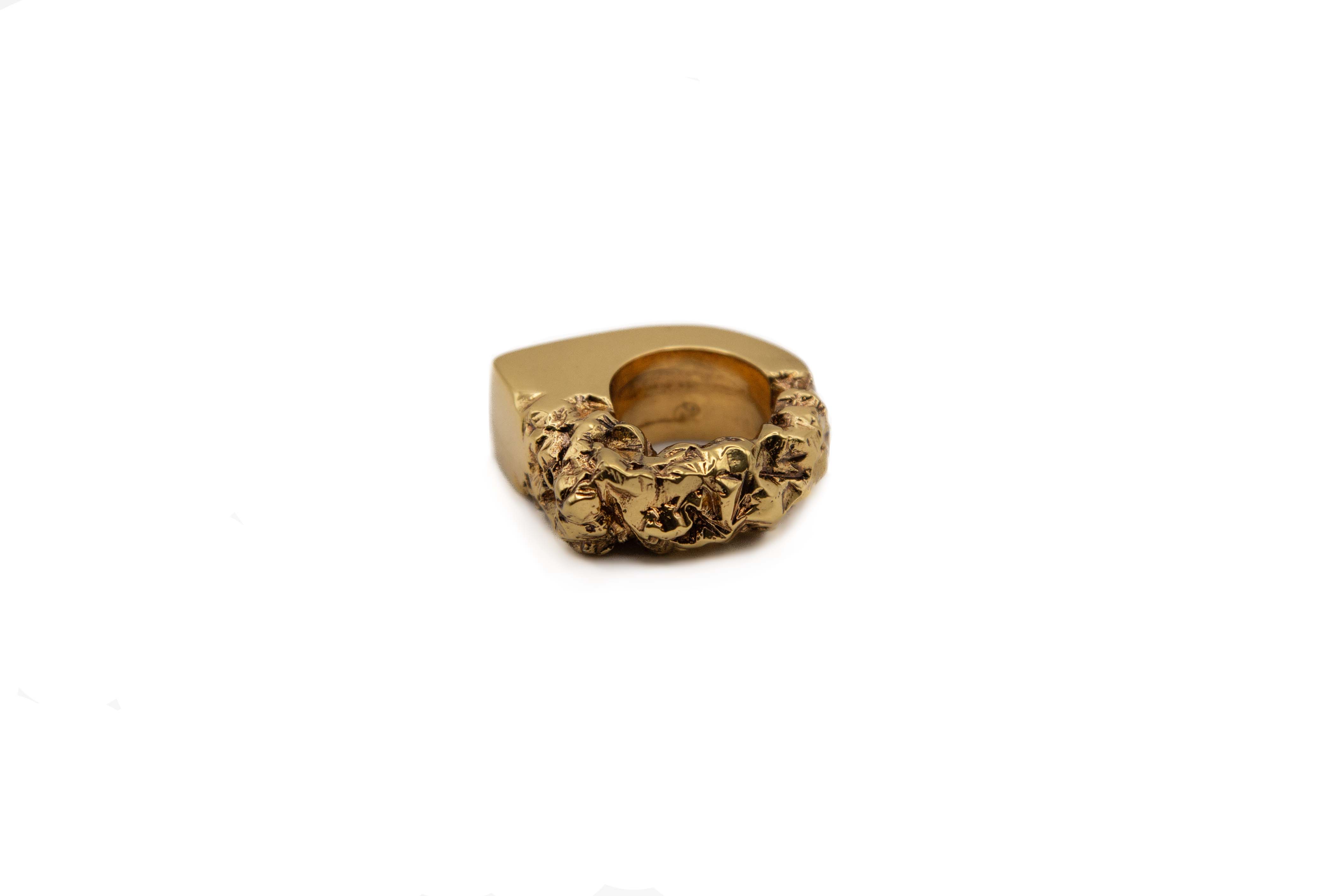 DUALITA 24K gold-plated brass Ring