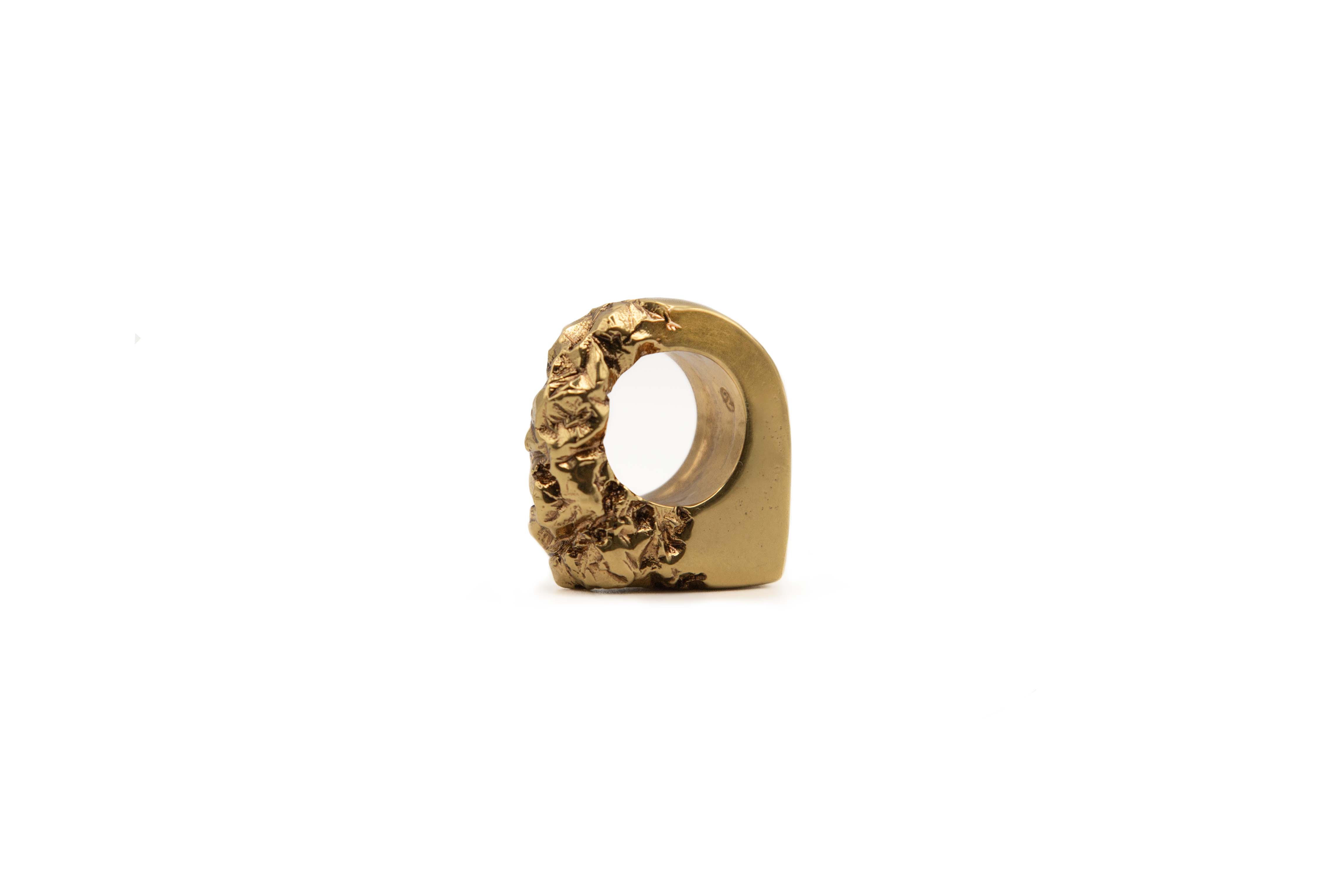 DUALITA 24K gold-plated brass Ring