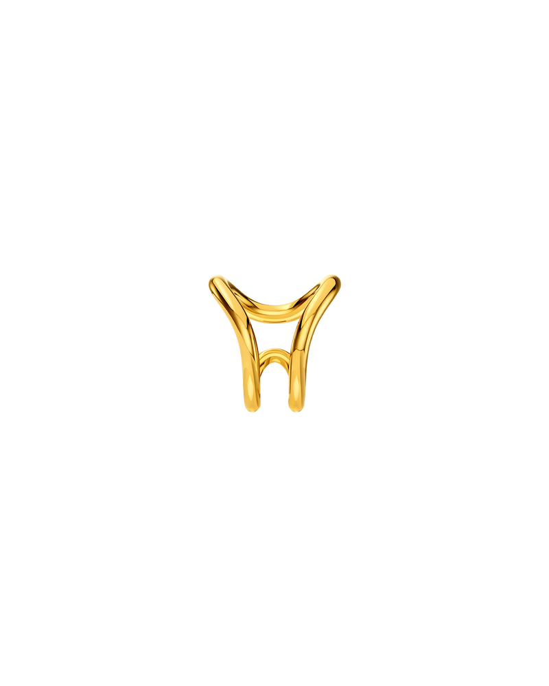Double Vault Ear Cuff – 18K Gold Vermeil