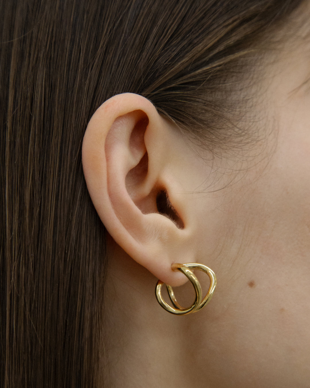 Double Vault Earrings Small – 18K Gold Vermeil