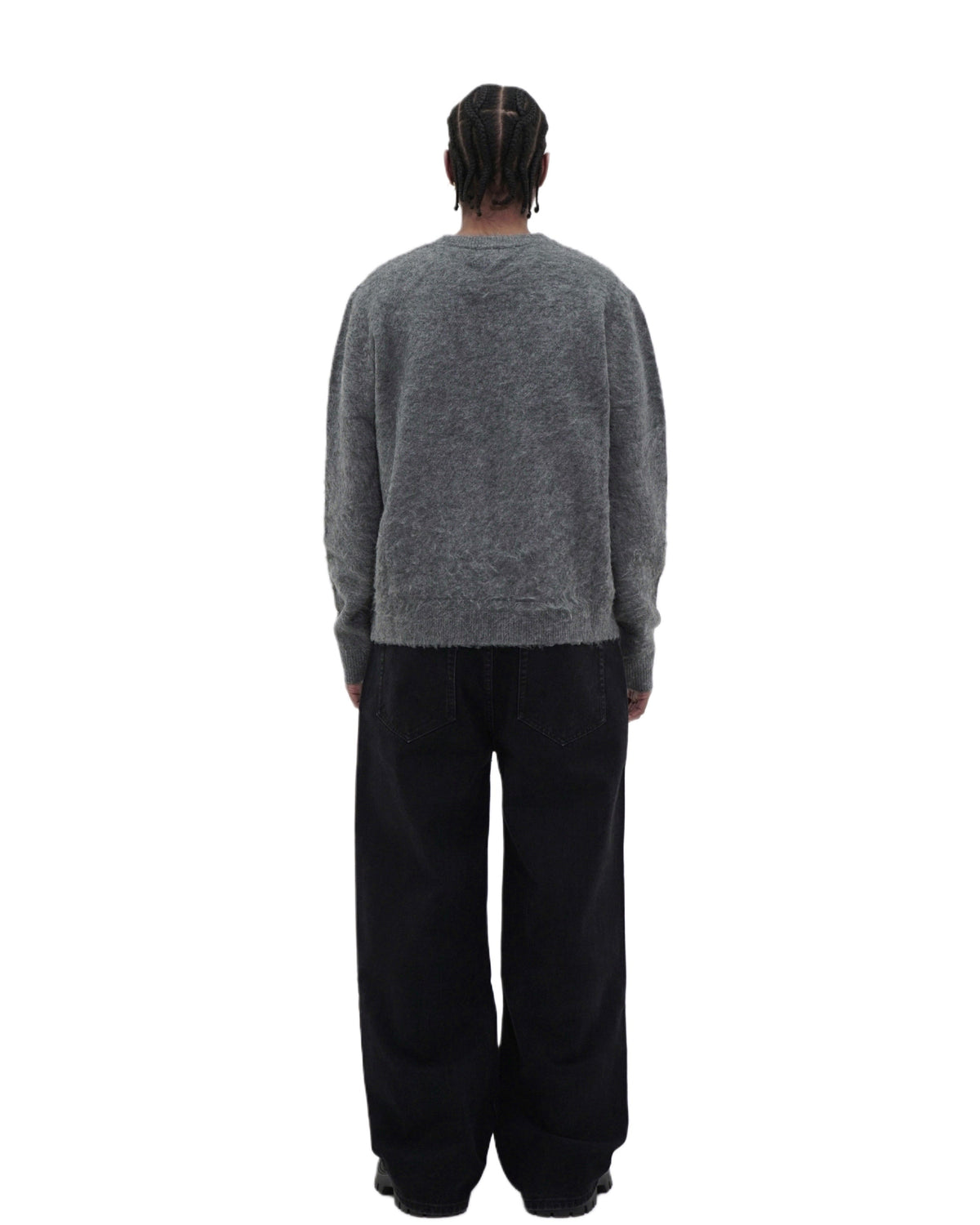 Stone Gray Mohair Sweater