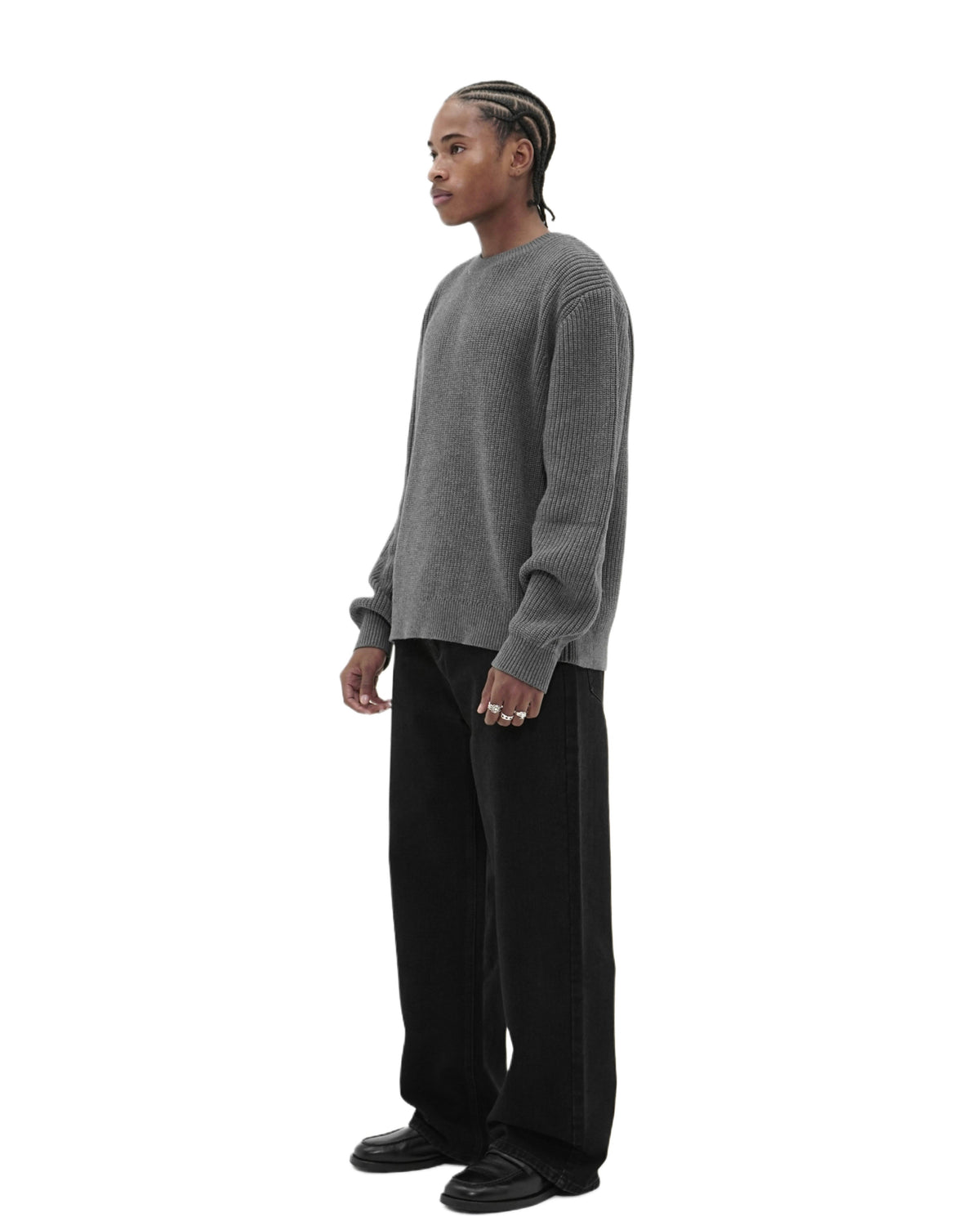 Stone Gray Knit Sweater