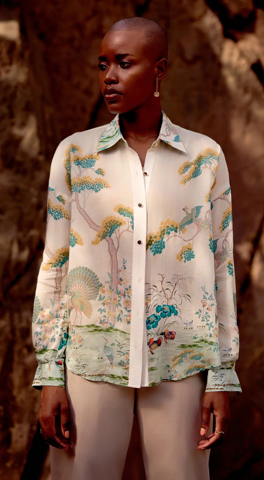 SILK SHIRT WHITE