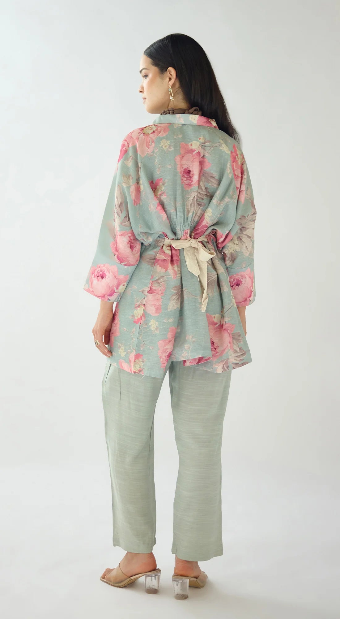 COTTON LINEN BLEND TROUSER
