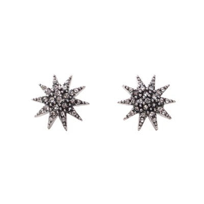 ELECTRA STAR STUD EARRING-  CLEAR CRYSTAL