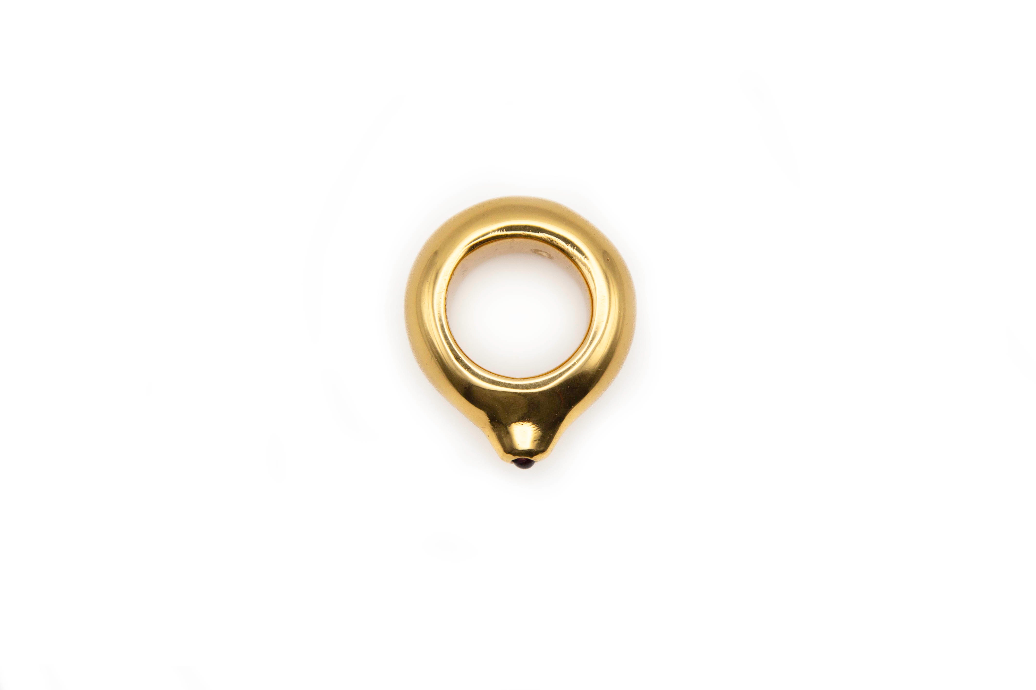 FEYNE 24K gold-plated brass Ring