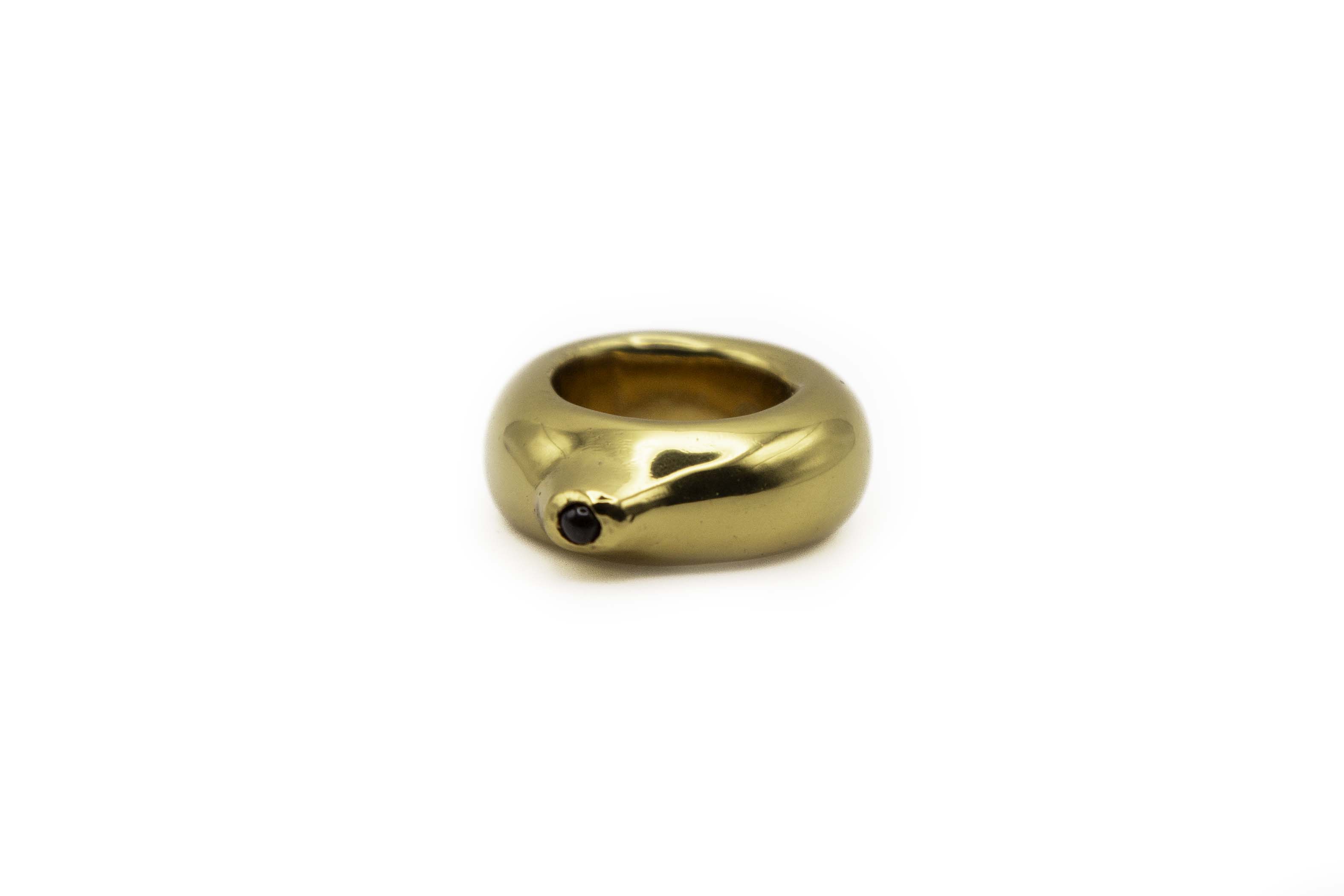 FEYNE 24K gold-plated brass Ring