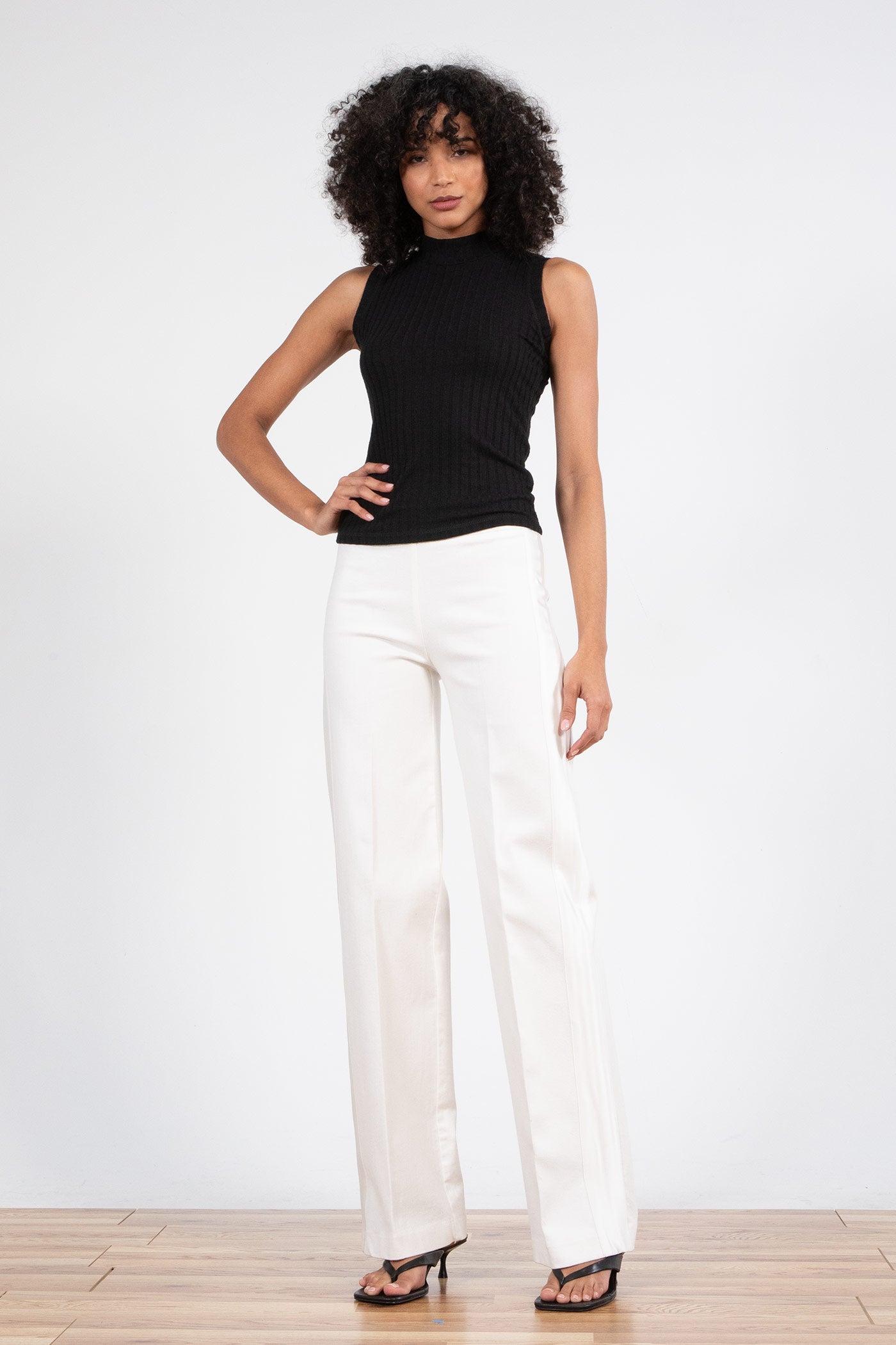 FLAVIA SATIN BAND F1421 WHITE DENIM