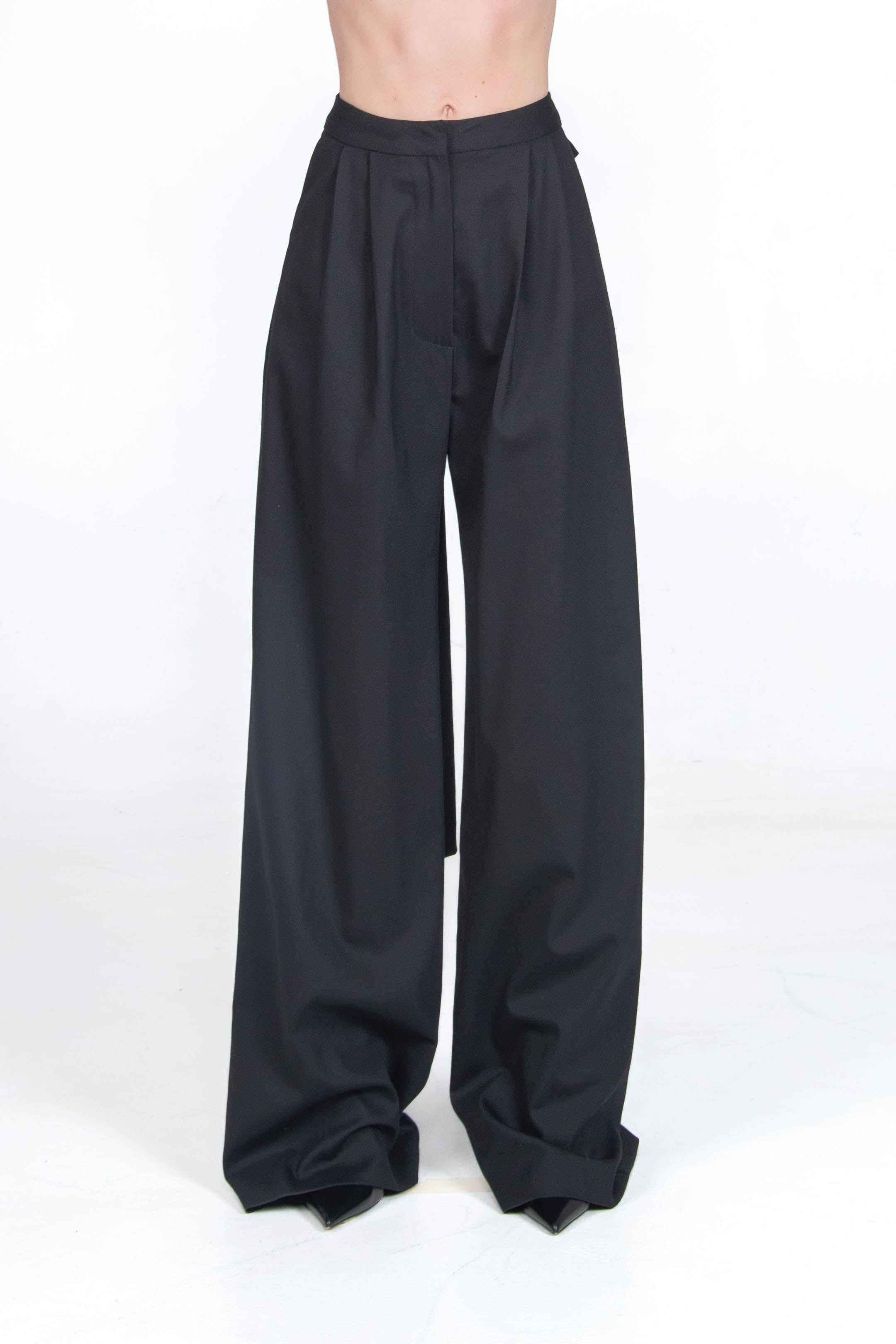 tailored high waist trousers