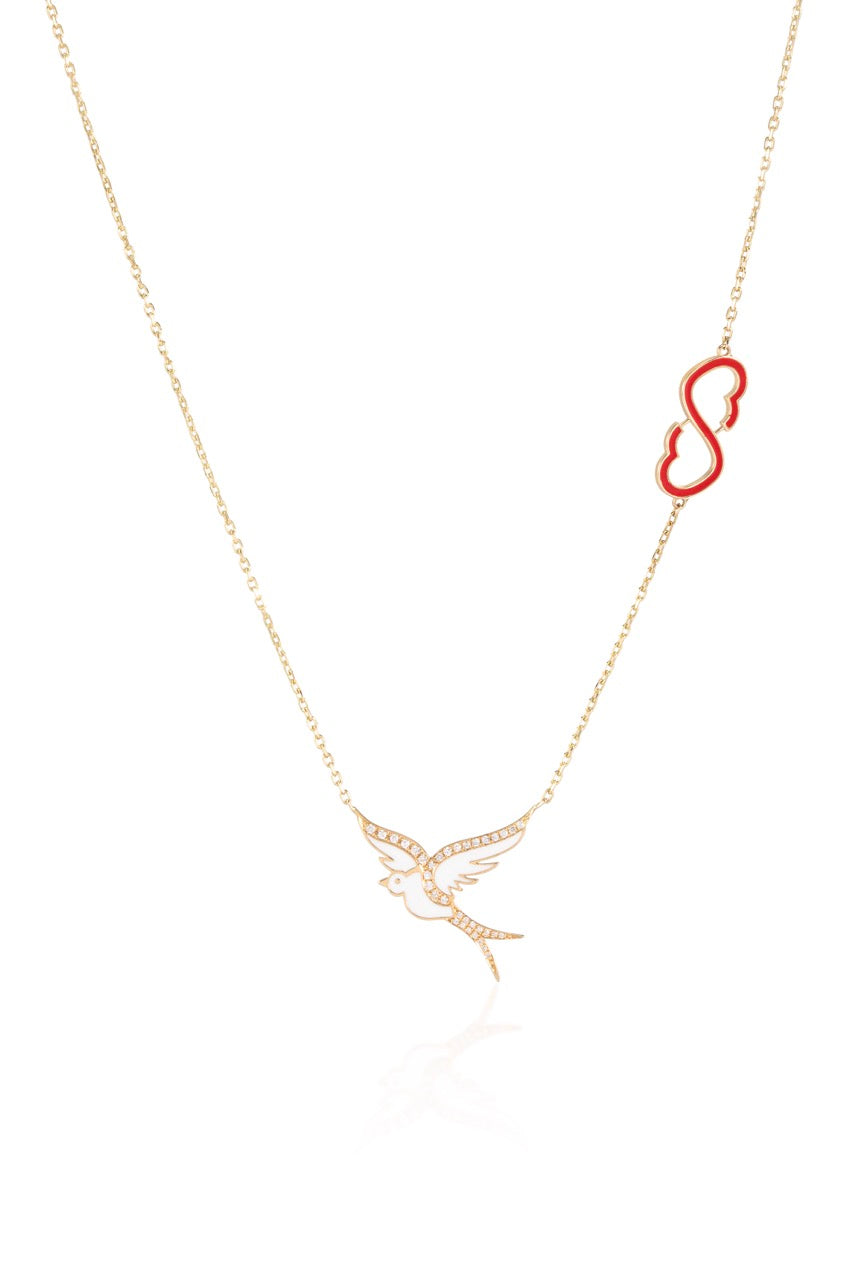 Forever Love Bird Diamond Necklace