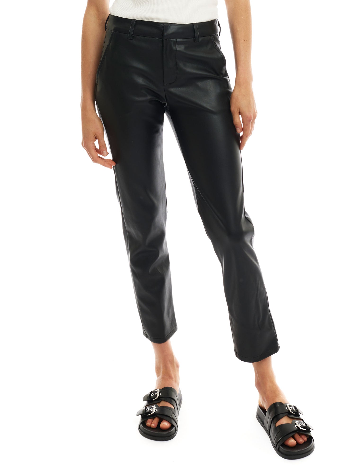 FRANNY VEGAN LEATHER TROUSER