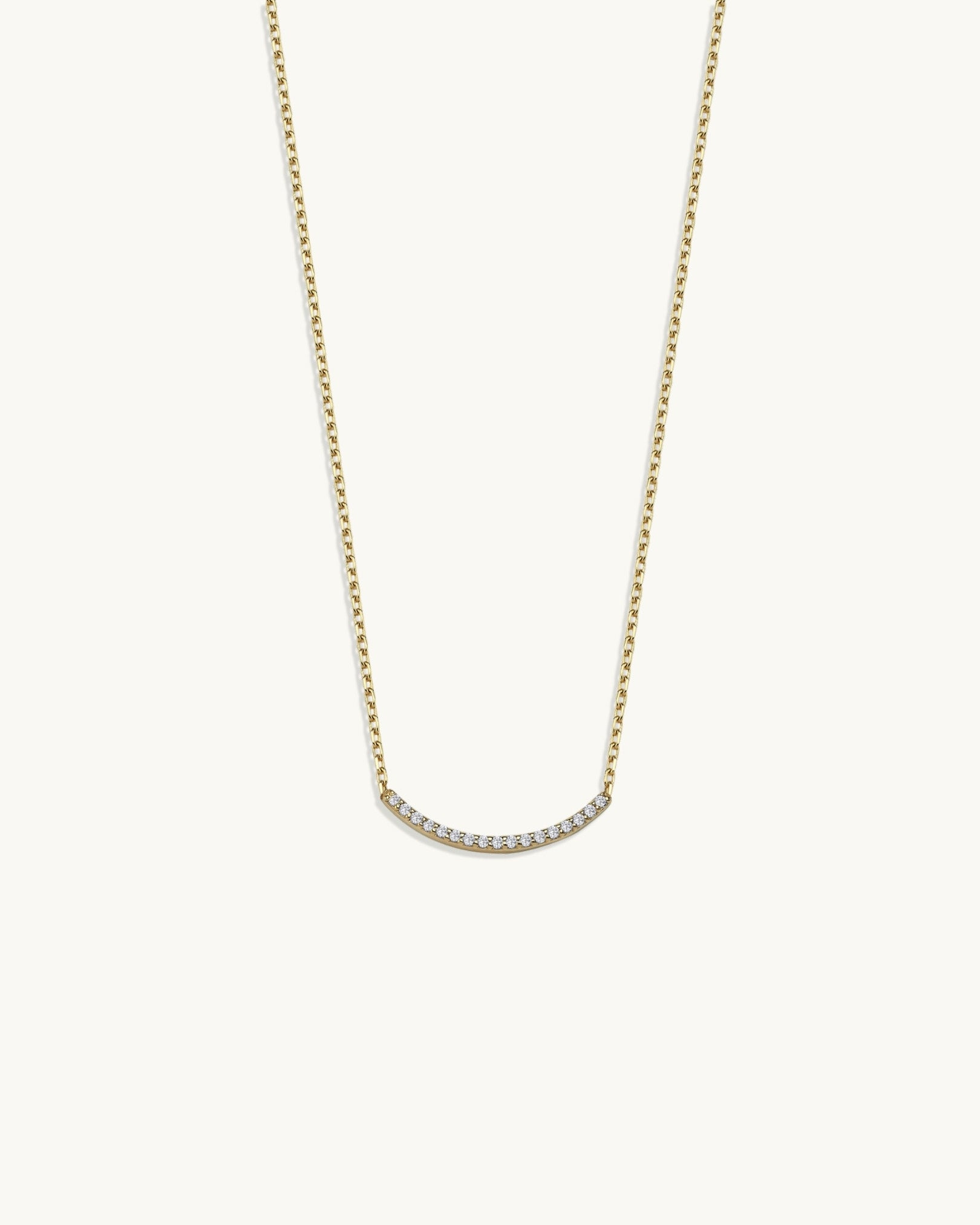 Gigi Pavé Diamond Curve Necklace