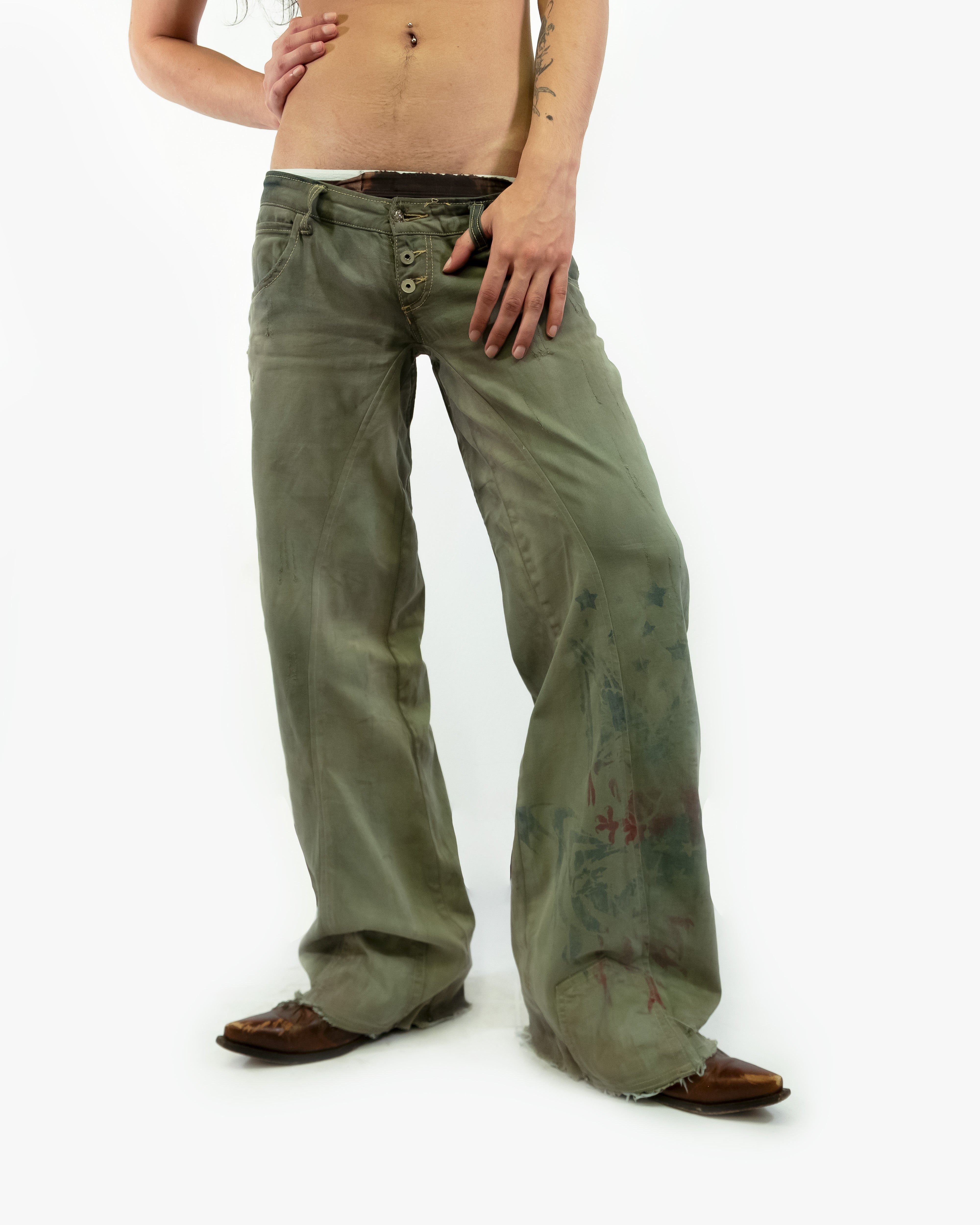 GREEN PATRIOTIC JEANS