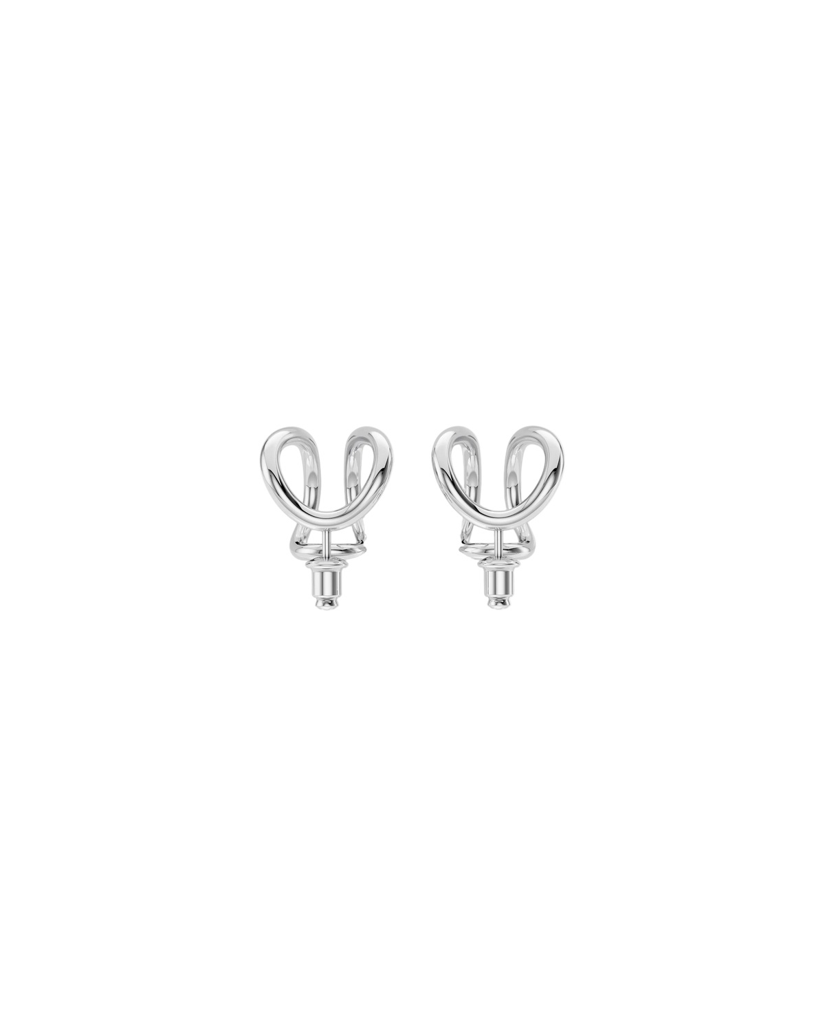 Double Vault Earrings Small – Sterling Silver