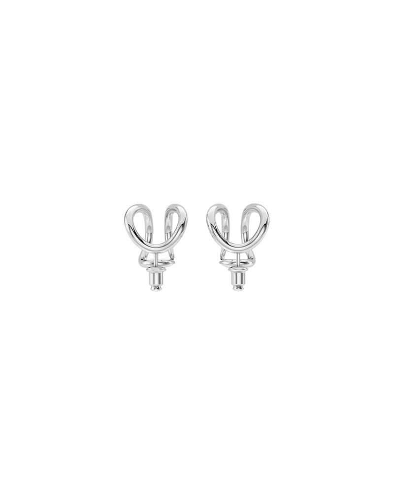 Double Vault Earrings Small – Sterling Silver