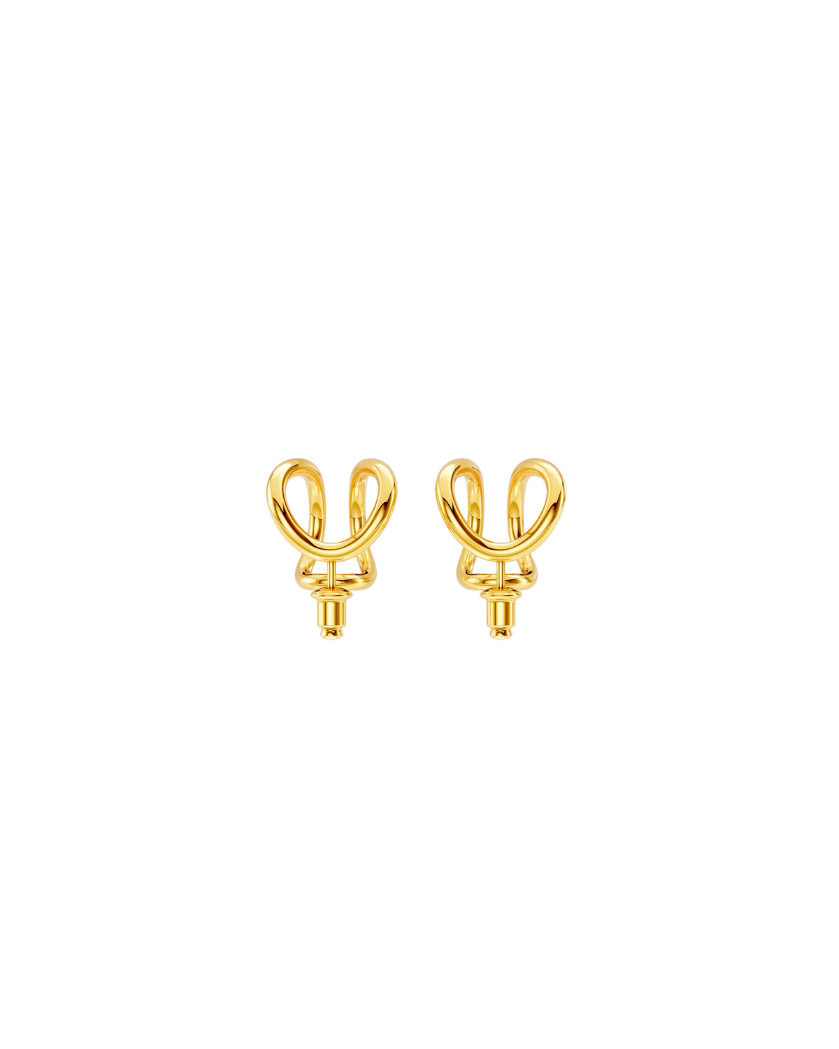 Double Vault Earrings Small – 18K Gold Vermeil