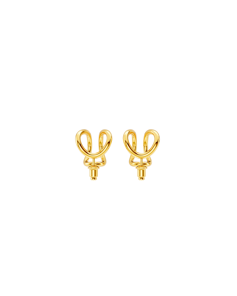 Double Vault Earrings Small – 18K Gold Vermeil