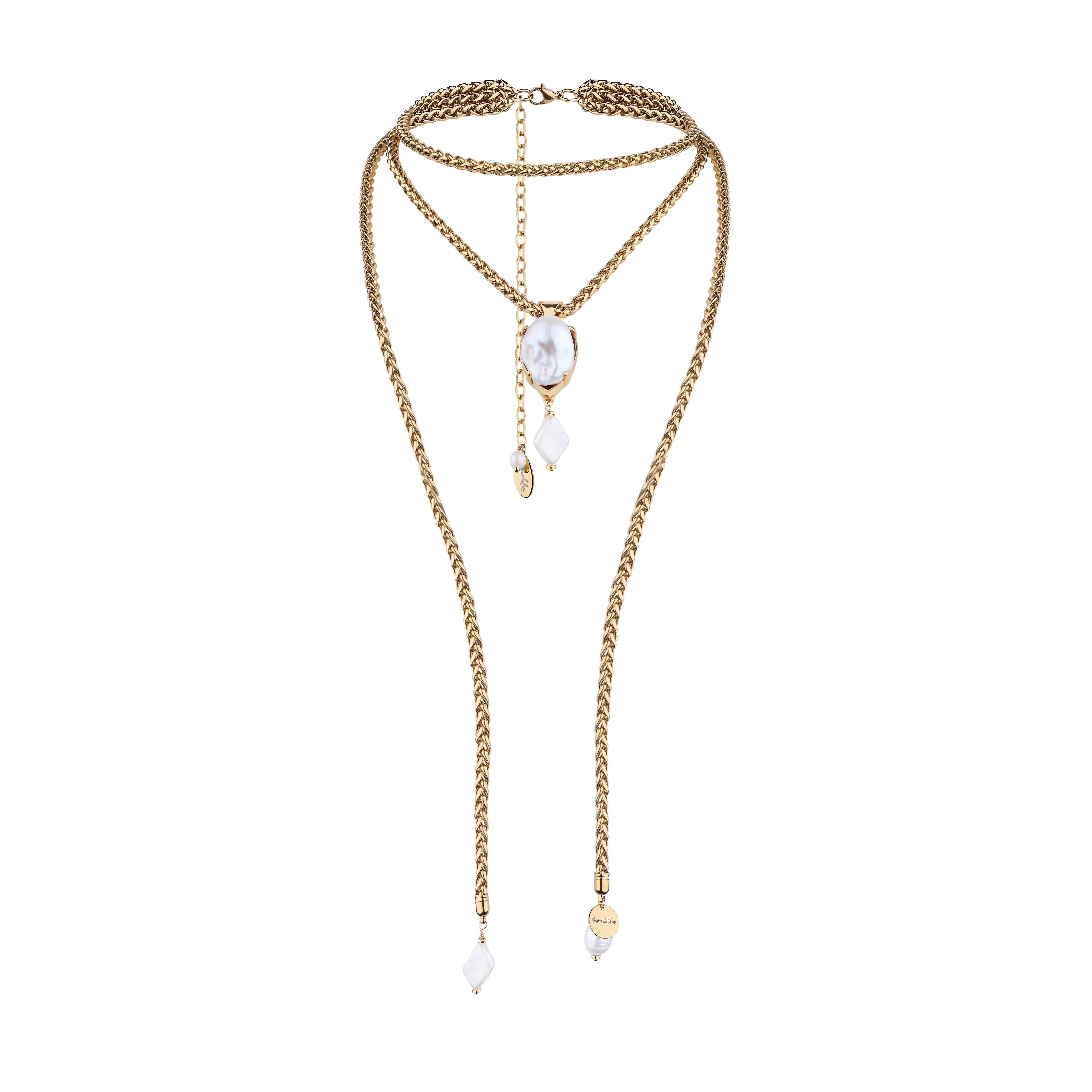 “ODESA” DOUBLE CHAIN NECKLACE