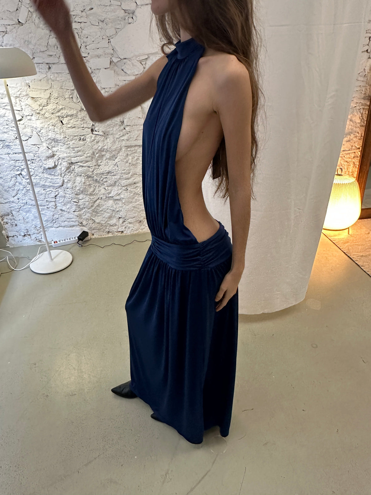 Reef Backless Dress – Dark Blue