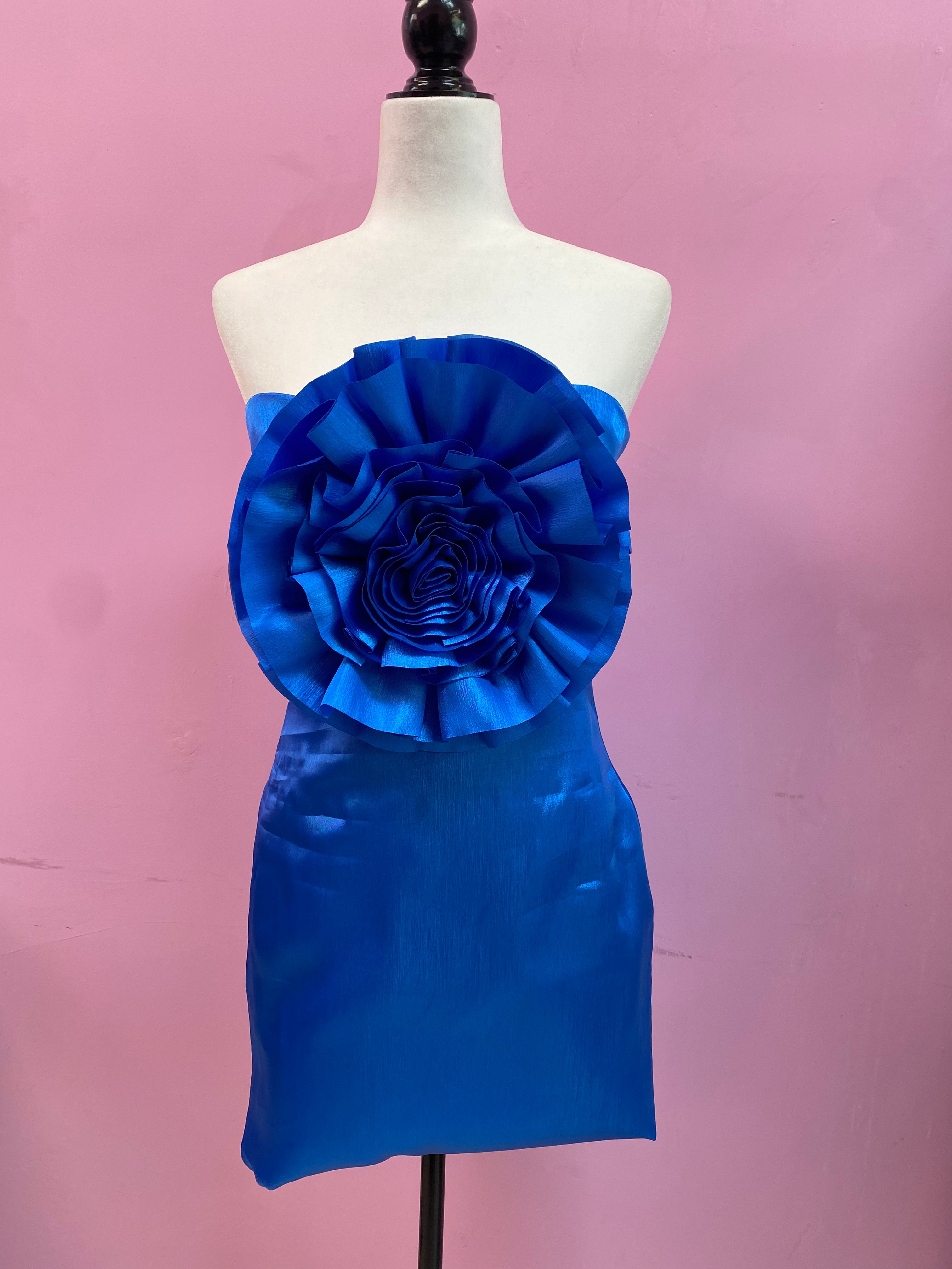 "BLUE LIKE ROSES" Dress