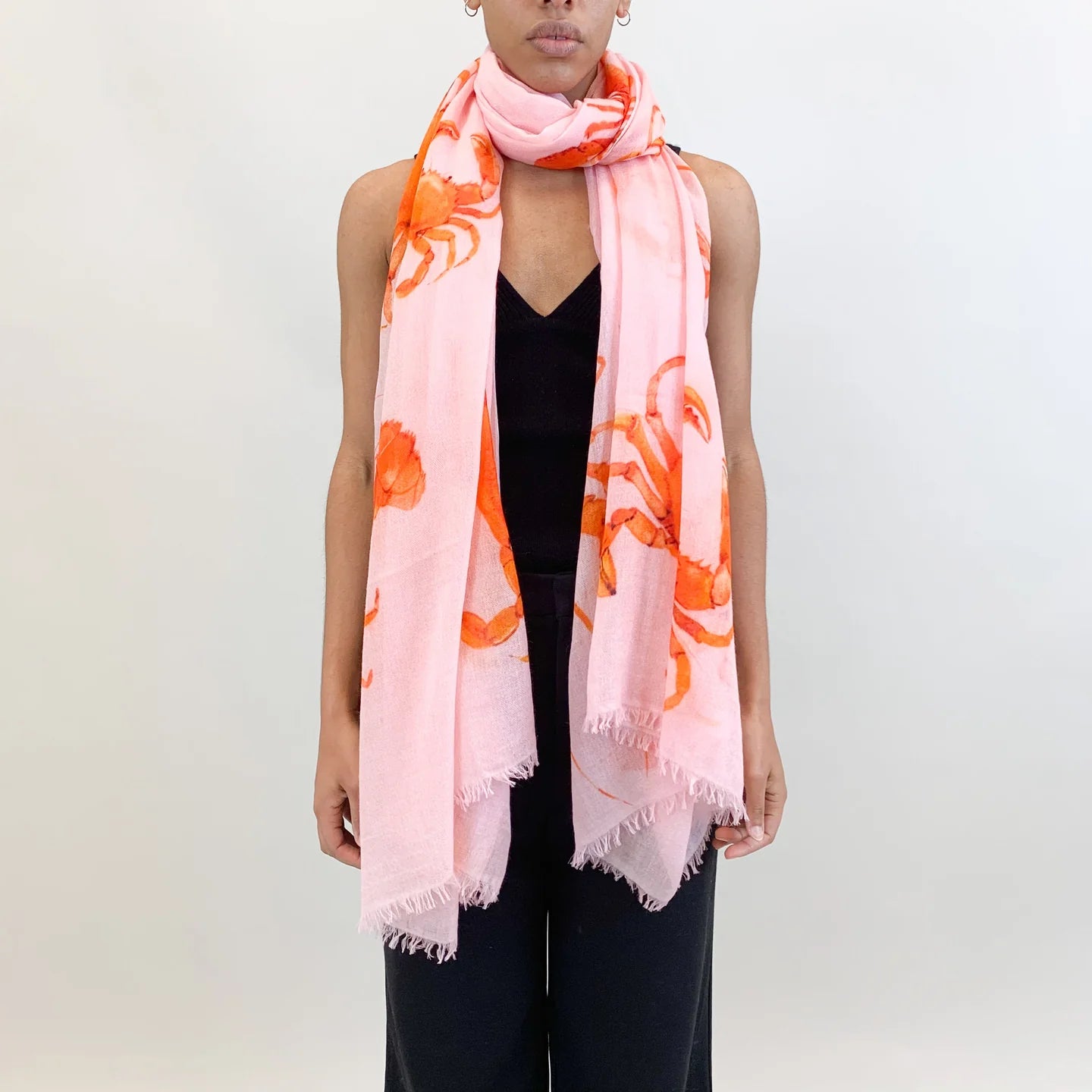 Crab & Lobster Cashmere Scarf
