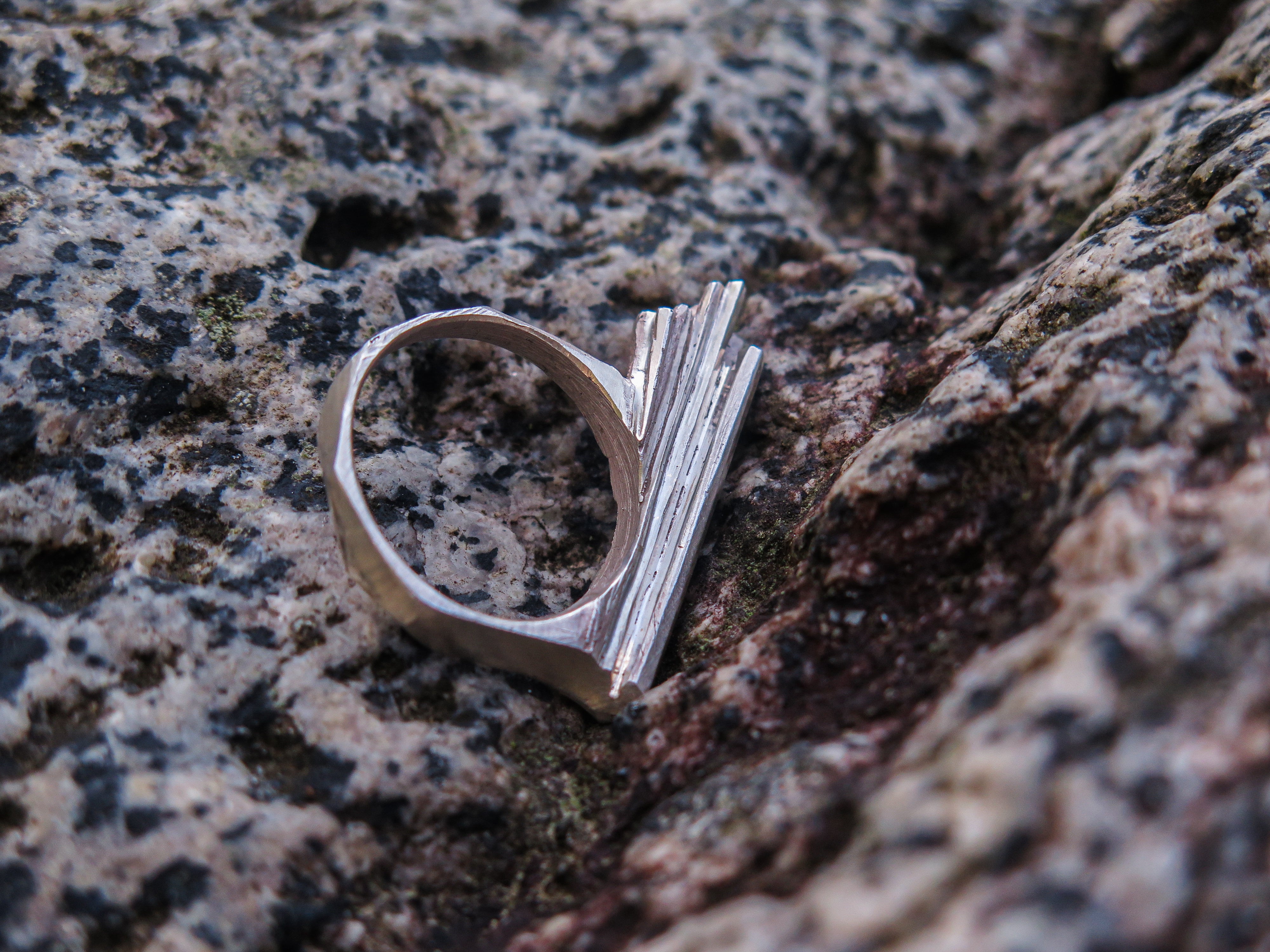 Large danburite ring