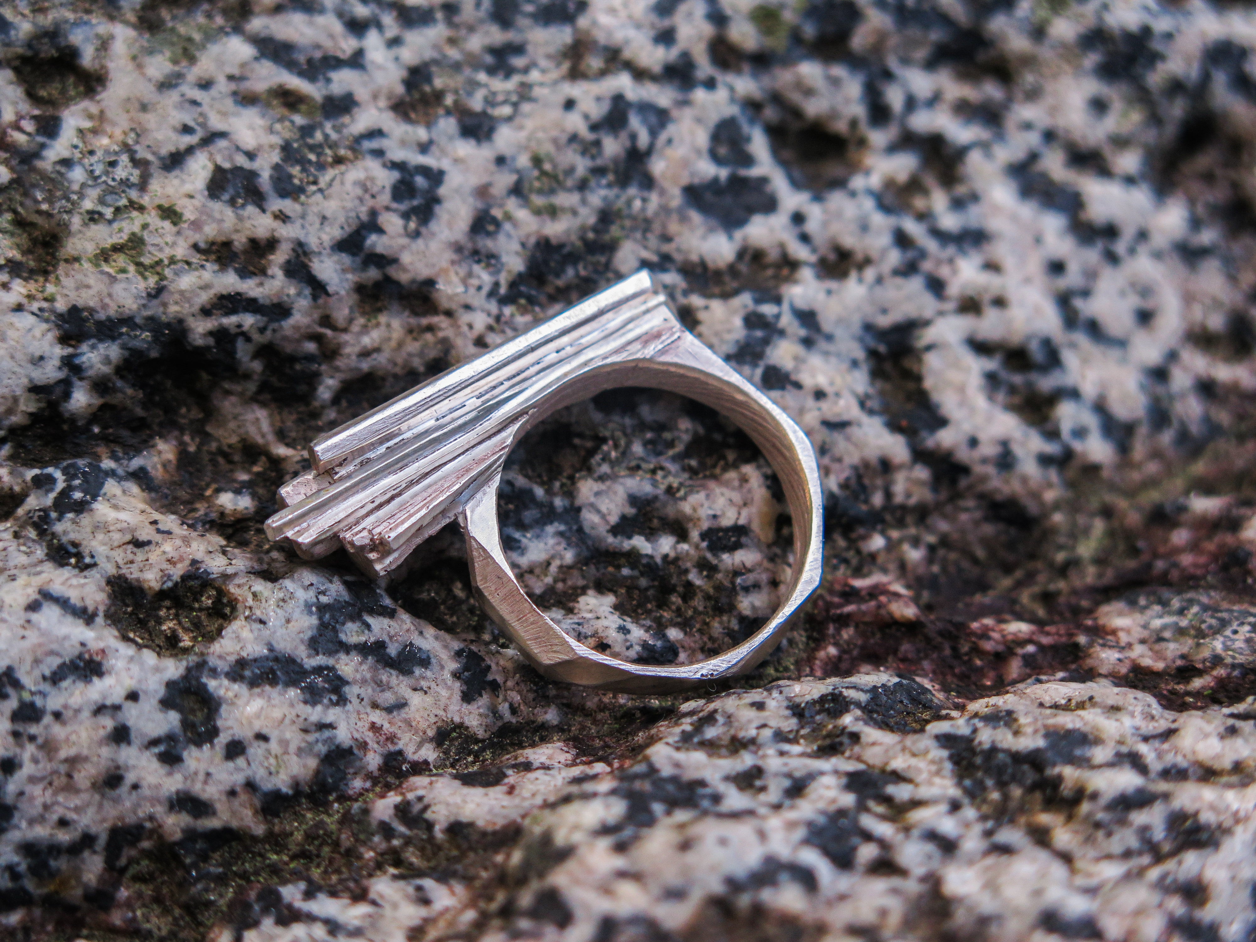 Large danburite ring