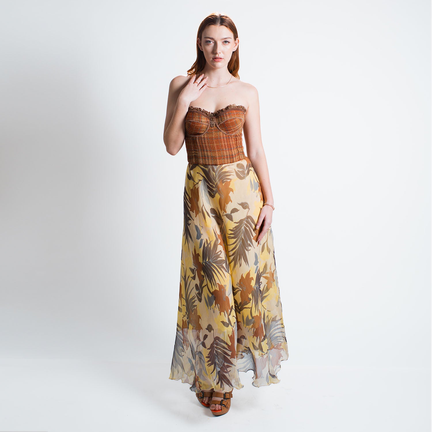 Isla Tropical Floral Maxi Skirt