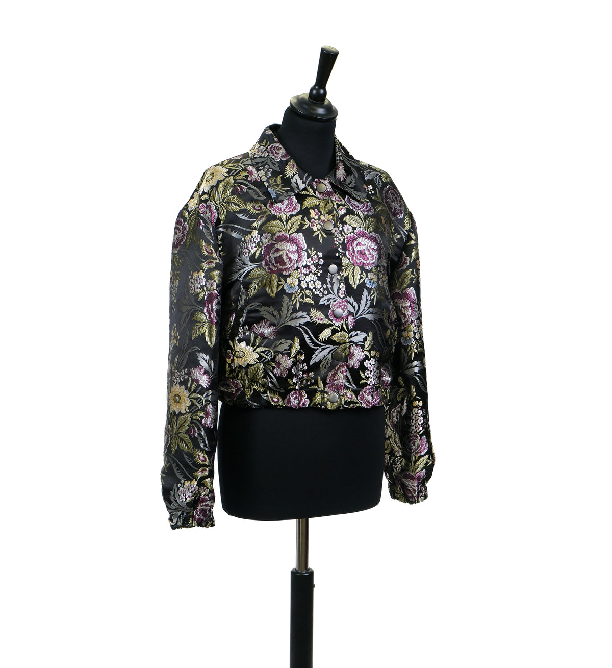 JILL MIXED FIBERS BLACK CHINOIS