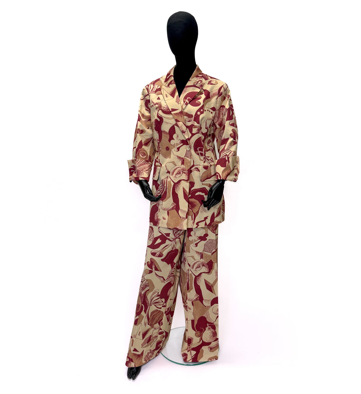 JOEY MIXED FIBERS BURGUNDY SURREAL