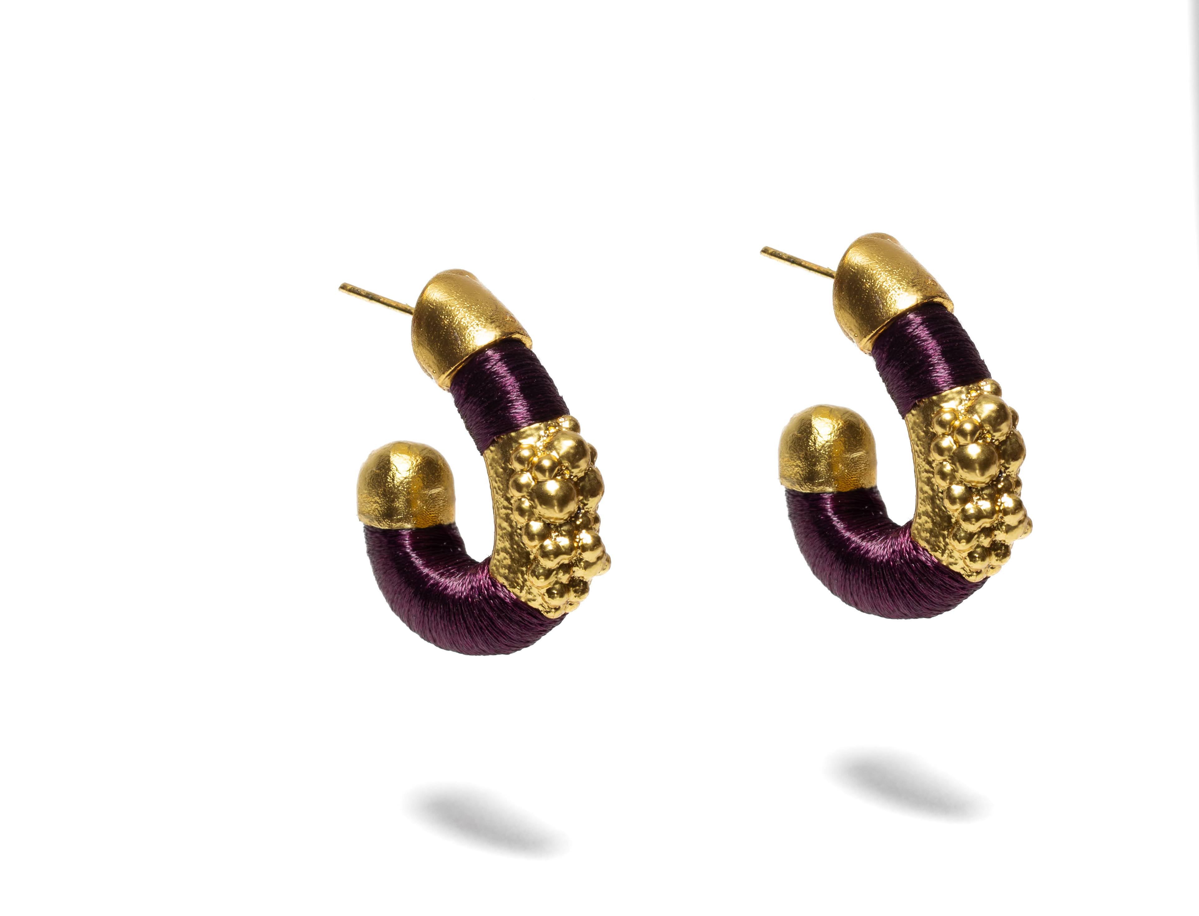 MAXI JUNTOS GOLD-PLATED HOOP EARRINGS