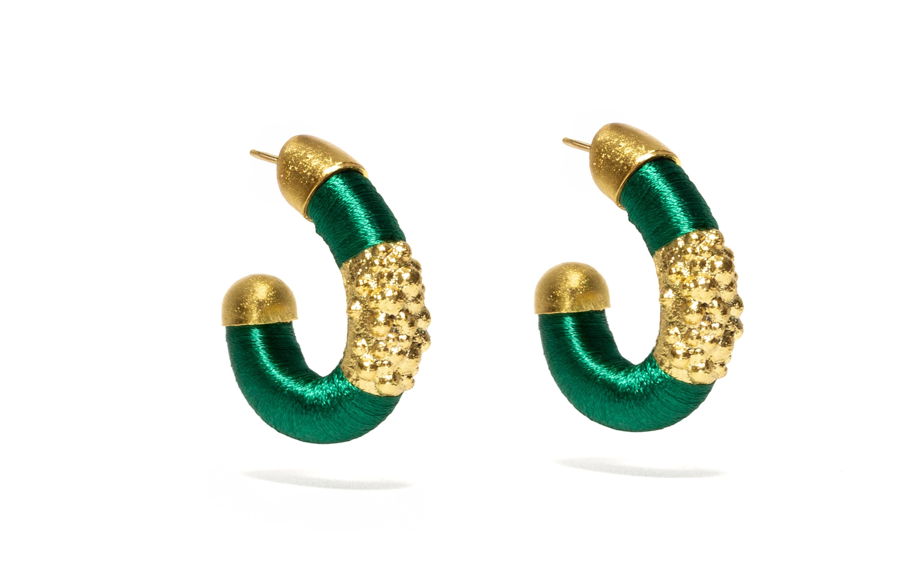 MAXI JUNTOS GOLD-PLATED HOOP EARRINGS