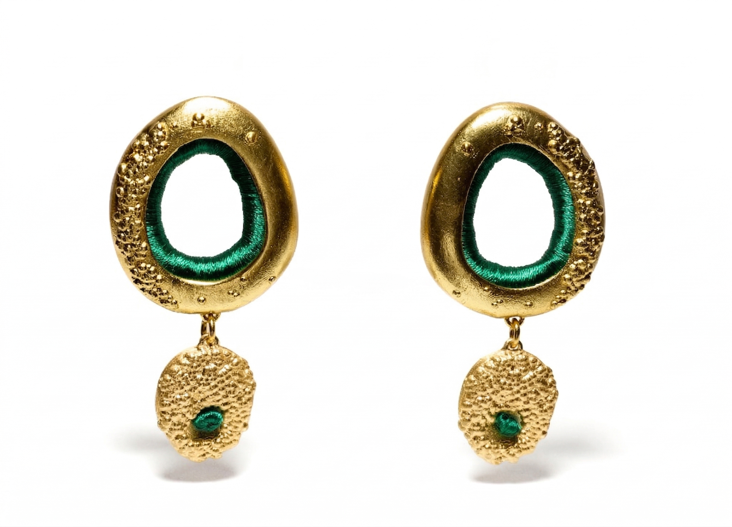 LOS DOS GOLD-PLATED EARRINGS