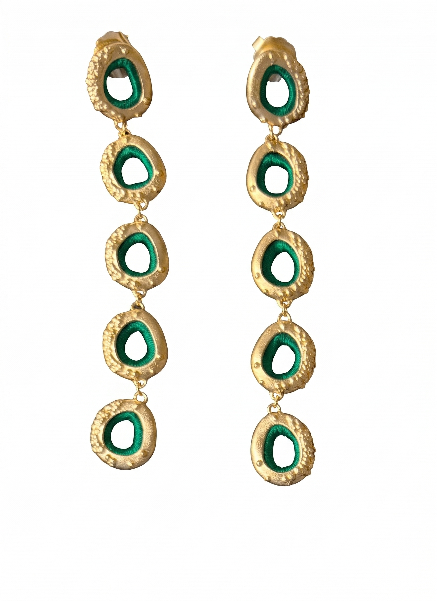 LOS CINCO GOLD EARRINGS