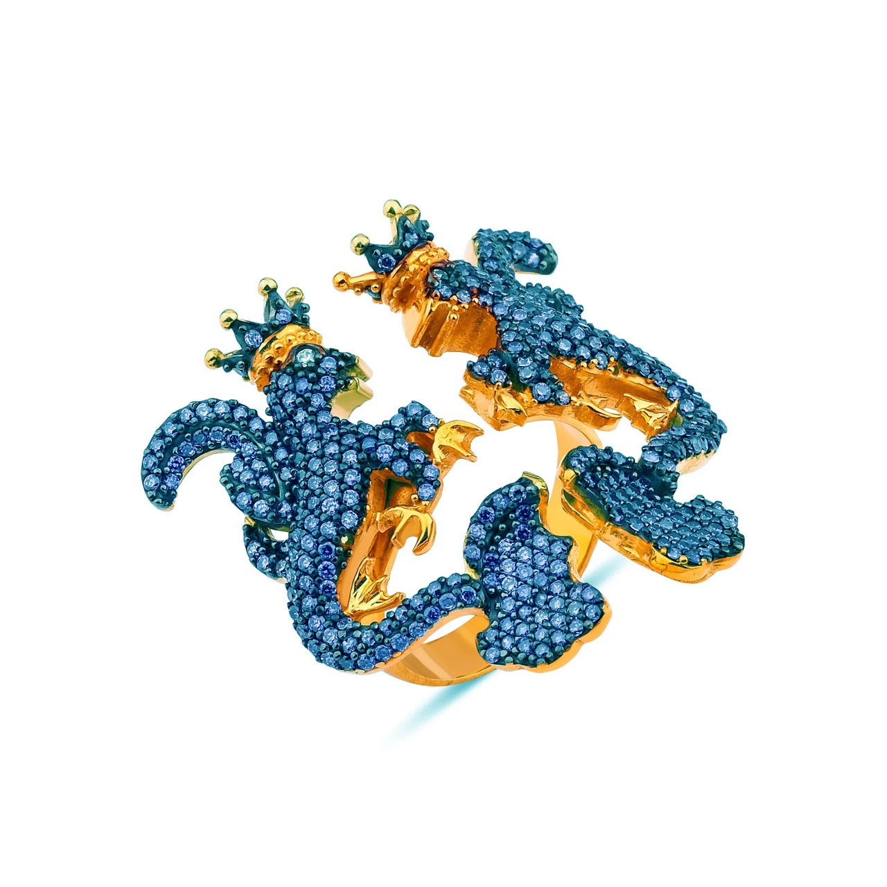 Jr. Secret of The Universe Blue Gold Iconic Ring