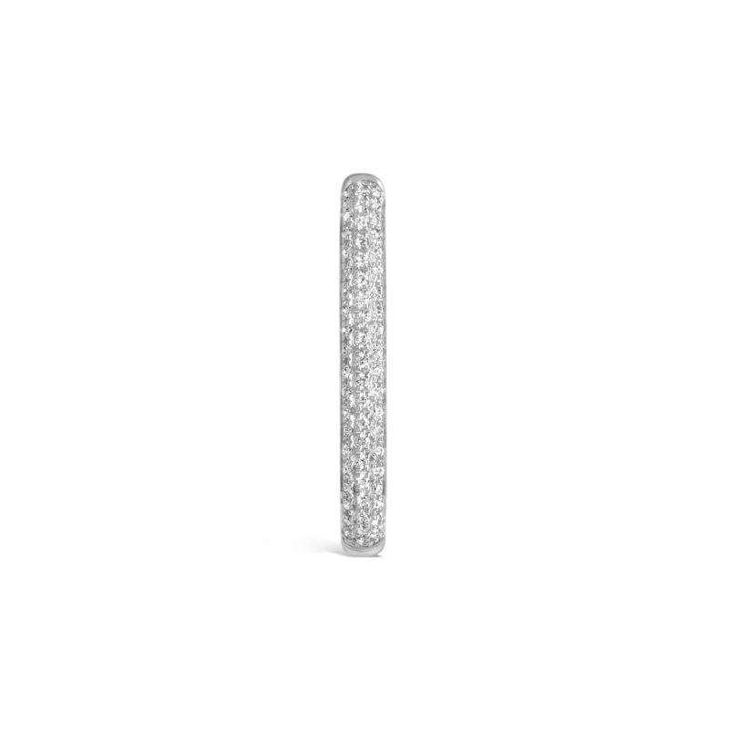 Large U Pave Diamond Single Stud