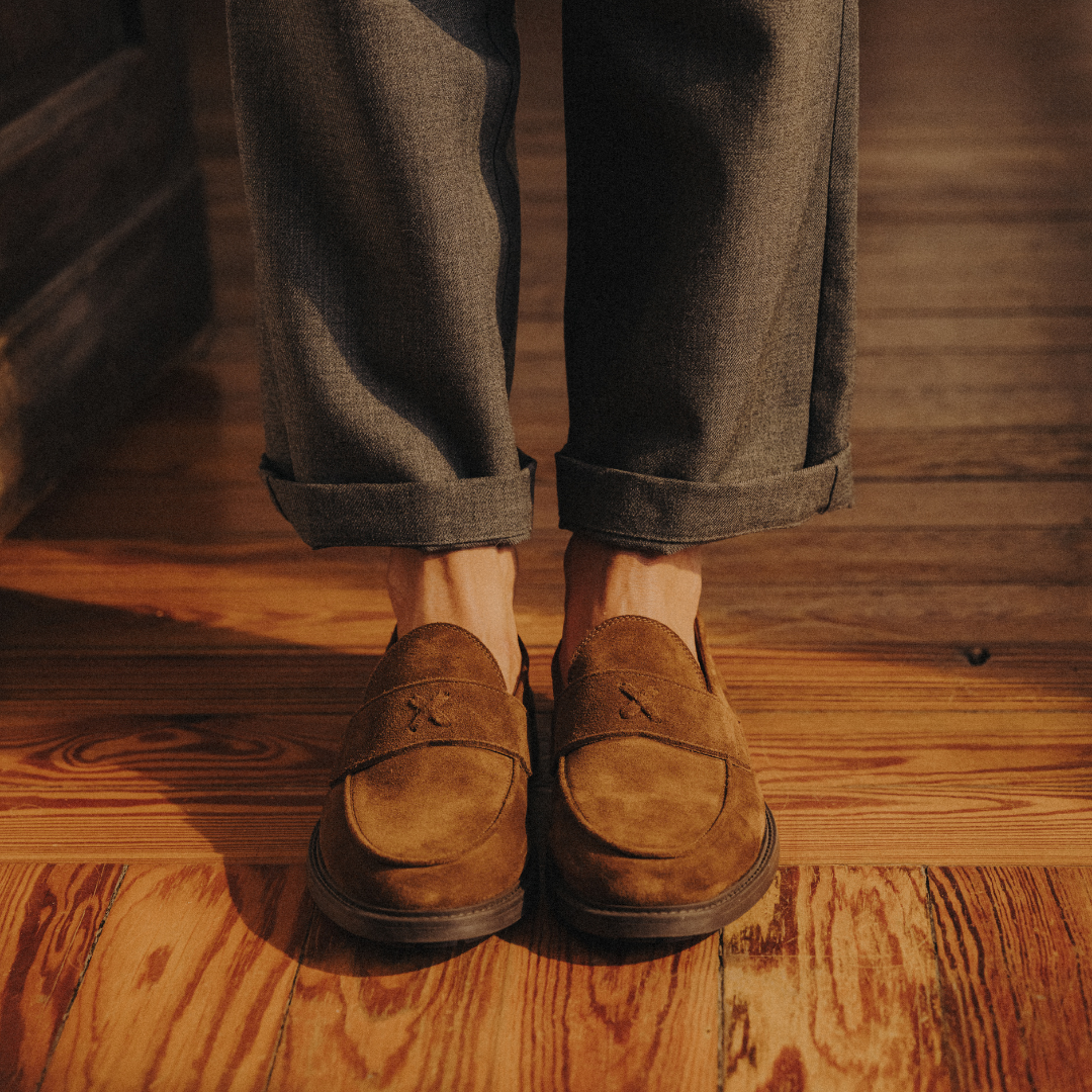 Men's Brown Suede Lug Centesimo